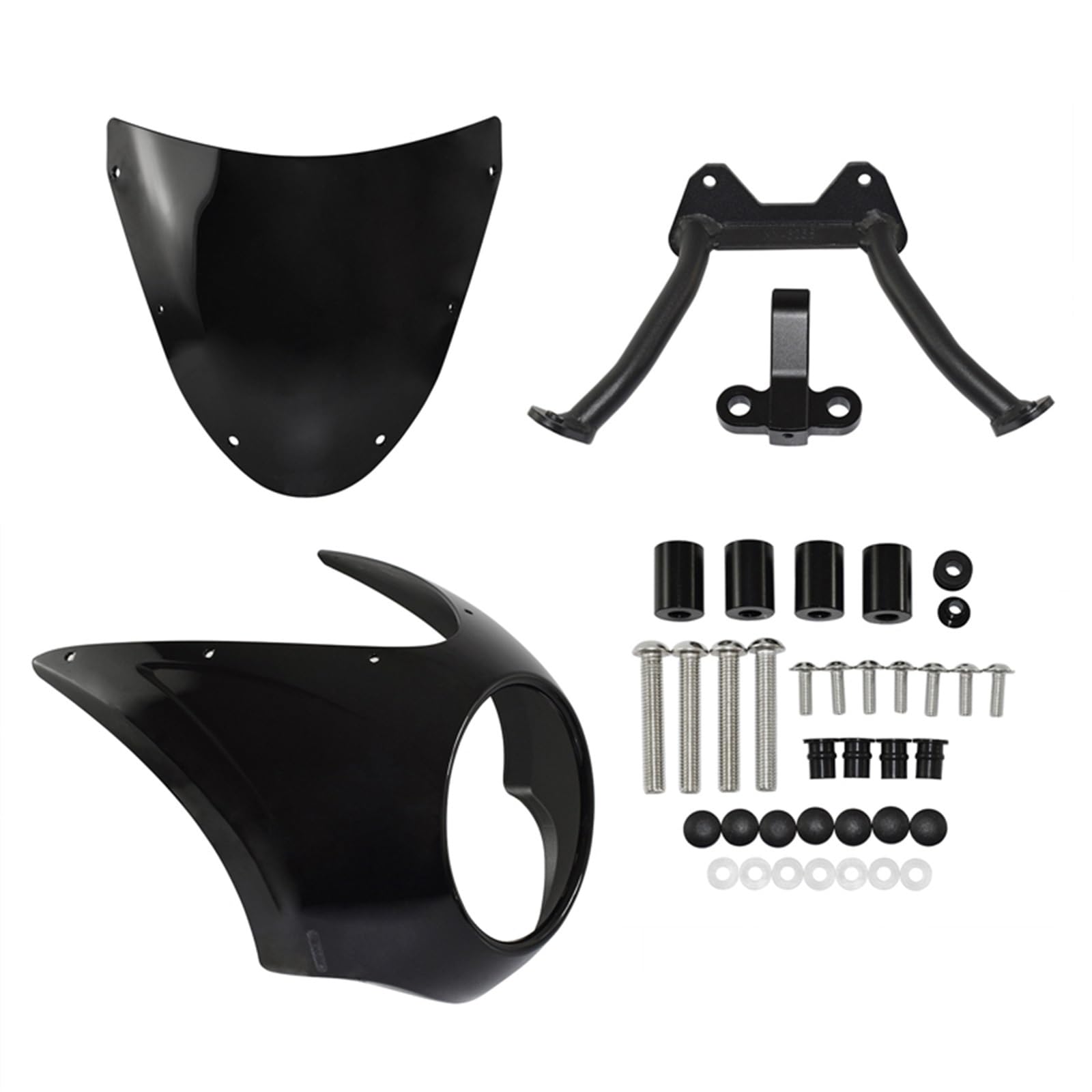 Front Dome Headlight Windscreen Windshield Headlamp Fairing Cover for for R18 2020-2022 Windschild Windabwei(Black - Type-2) von DZSQWETYU