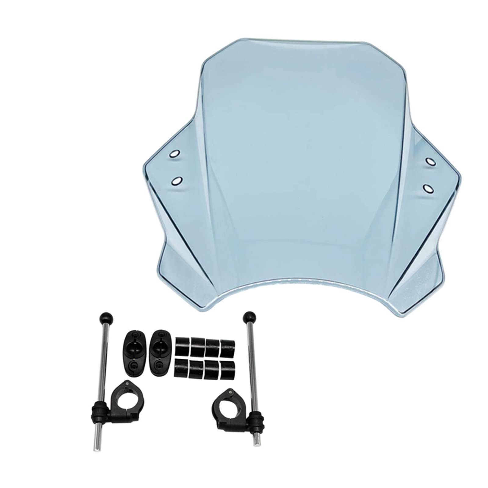 Für Für MT07 Für MT09 Motorrad Windschutzscheibe Deflektor Schutz Abdeckung Universal Windschild Windabwei(Light Smoke) von DZSQWETYU
