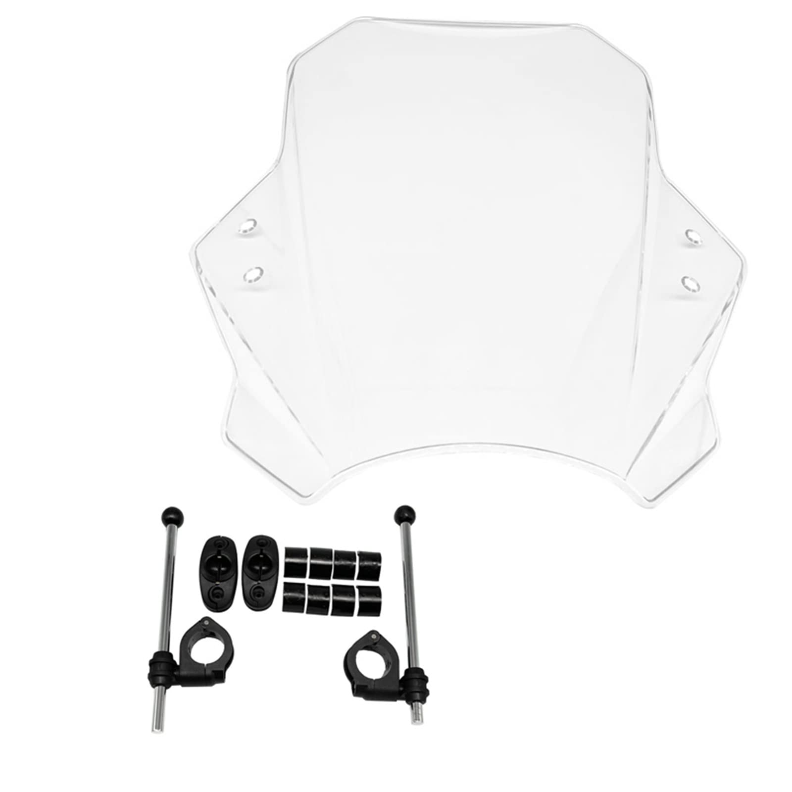 Für Für MT09 Für MT07 Für R1200RS Motorrad Windschutz Windschutz Universal Windschild Windabwei(Clear) von DZSQWETYU