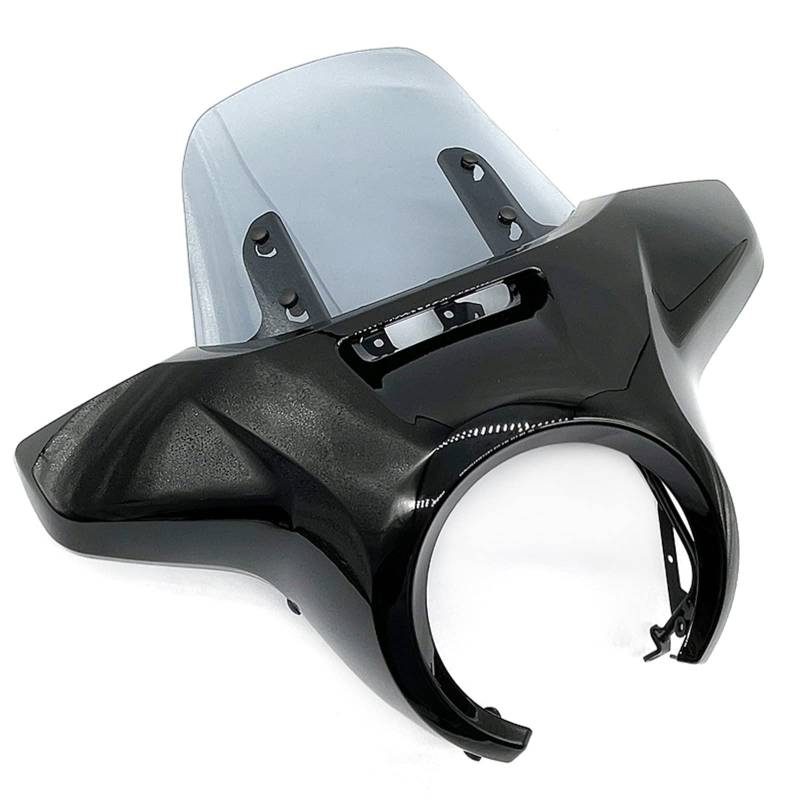 Für Rebel Für CM1100 Für CMX1100 2021-2023 Frontscheibe Motorrad Scheinwerfer Verkleidung Windschild Windabwei(Gloss Black-A) von DZSQWETYU