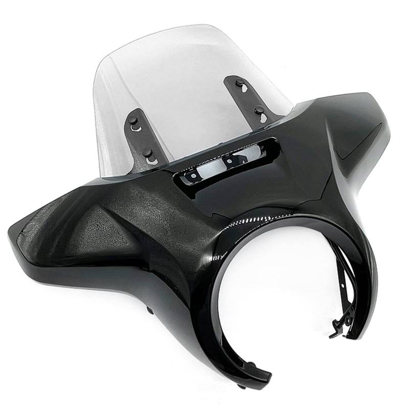 Für Rebel Für CM1100 Für CMX1100 2021-2023 Frontscheibe Motorrad Scheinwerfer Verkleidung Windschild Windabwei(Gloss Black-B) von DZSQWETYU