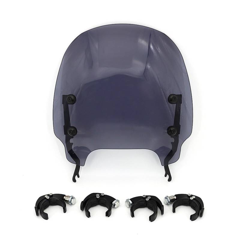 Für Sportster Für S 1250 Für RH1250 2021 2022 Motorrad Schnellspanner Windschutzscheibe Windschild Windabwei(Dark Purple Set) von DZSQWETYU