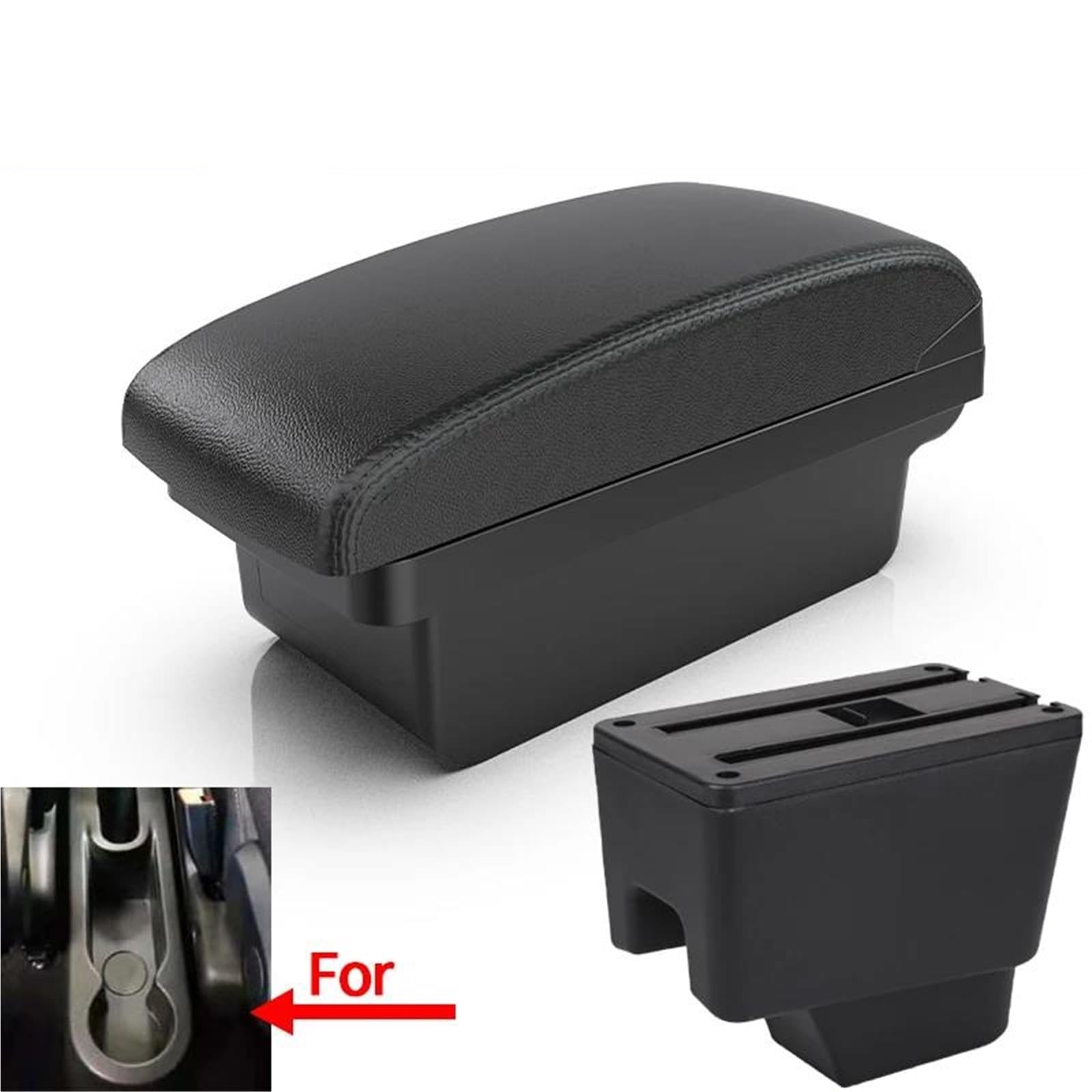 Mittelarmlehne Armlehne Box Für Kaptur Für Captur QM3 Auto Armlehne Retrofit Teile Gewidmet Zubehör Innen Aufbewahrungskonsole(Style A2) von DZSQWETYU