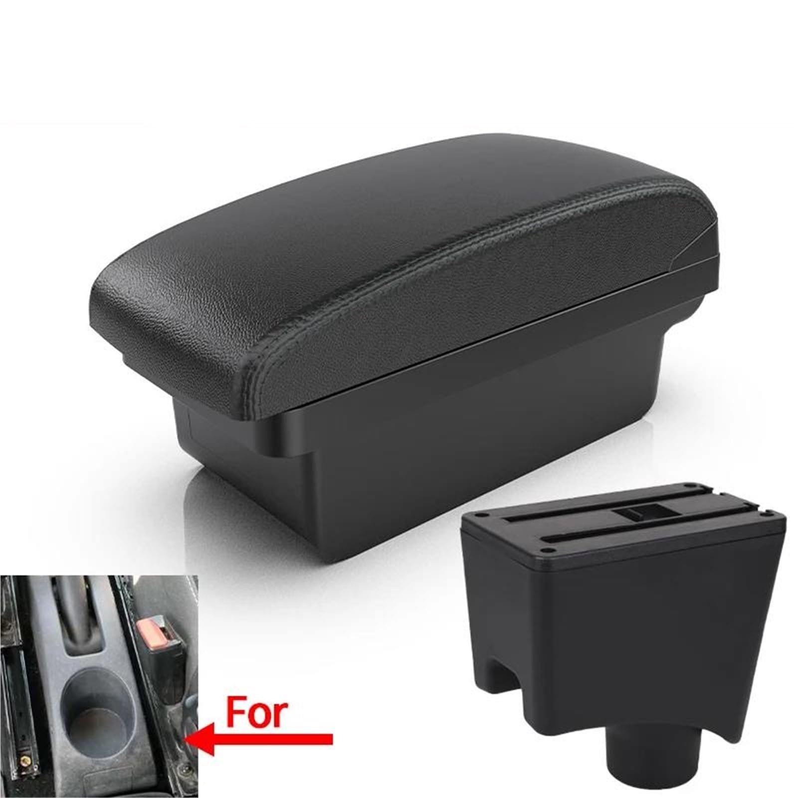 Mittelarmlehne Armlehne Für Dacia Für Sandero Für Nissan Für Almera G15 Für Sandero Auto Armlehne Box Lagerung Box Aufbewahrungskonsole(Style A2) von DZSQWETYU