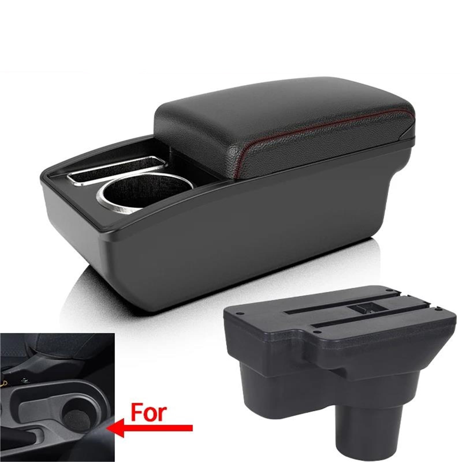 Mittelarmlehne Armlehne Für Hyundai Für Solaris 2 Für Accent Für Verna 2017-2022 Auto Armlehne Box Lagerung Box Innen Aufbewahrungskonsole(Style A1) von DZSQWETYU