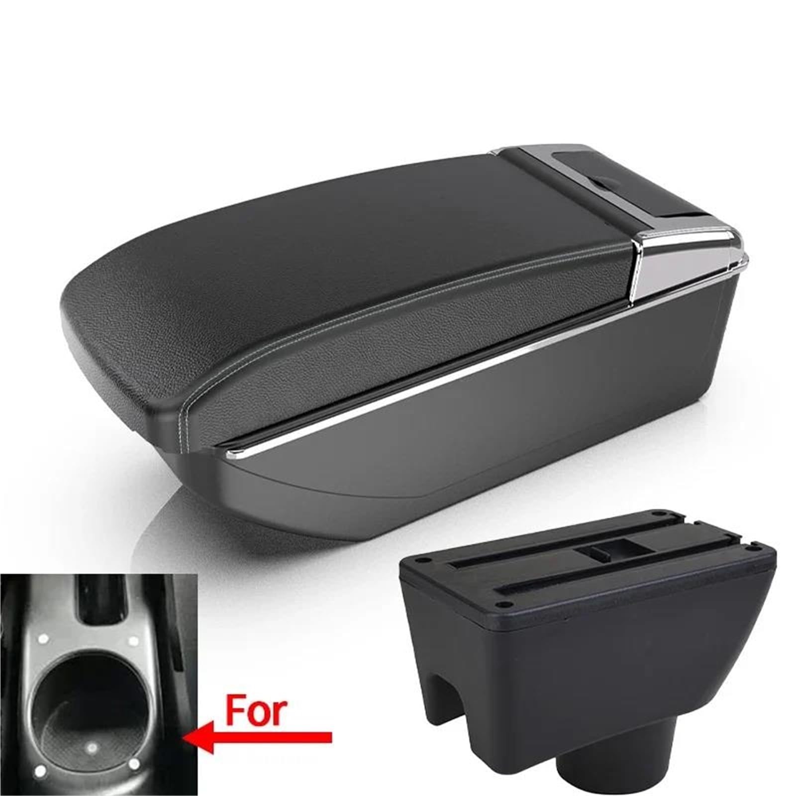 Mittelarmlehne Armlehne Storage Box Für Proton Für Viva Auto Styling USB Center Konsole Zubehör Innen Teile Auto Aufbewahrungskonsole(Style B3) von DZSQWETYU
