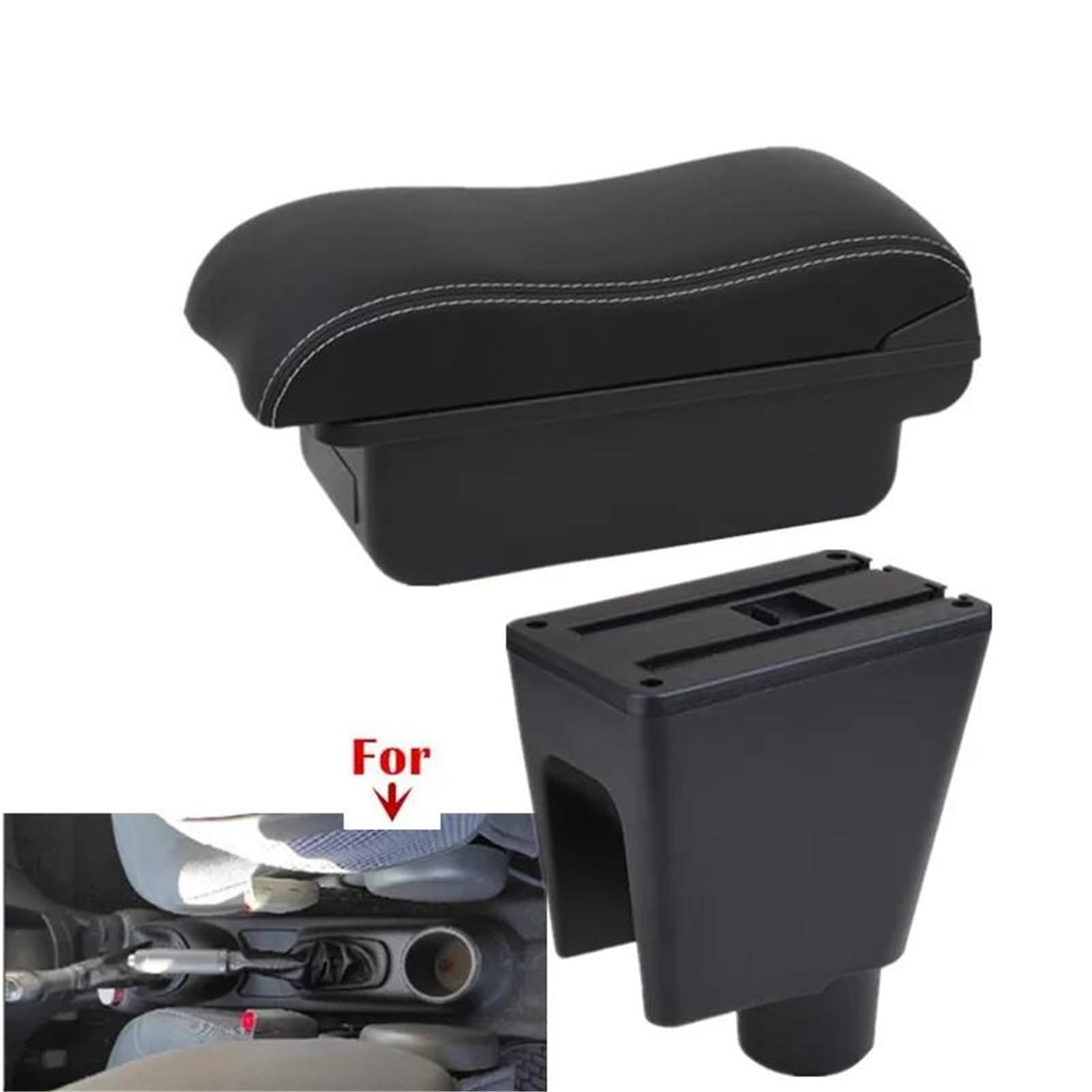 Mittelarmlehne Armlehnenbox Für Chevy Für Spark III Für Aveo Für T200 Autoarmlehne Aufbewahrungsbox Autozubehör Innenausstattung Aufbewahrungskonsole(Style A6) von DZSQWETYU