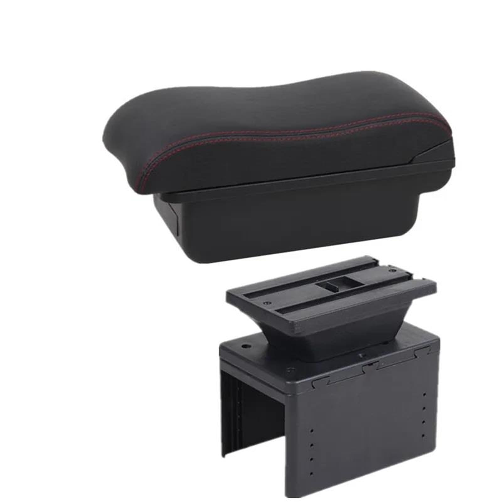 Mittelarmlehne Armlehnenbox Für Fiat Für Grande Punto Auto-Armlehnenbox Zentrale Aufbewahrungsbox Innenraum-Nachrüstzubehör Aufbewahrungskonsole(Style A5) von DZSQWETYU