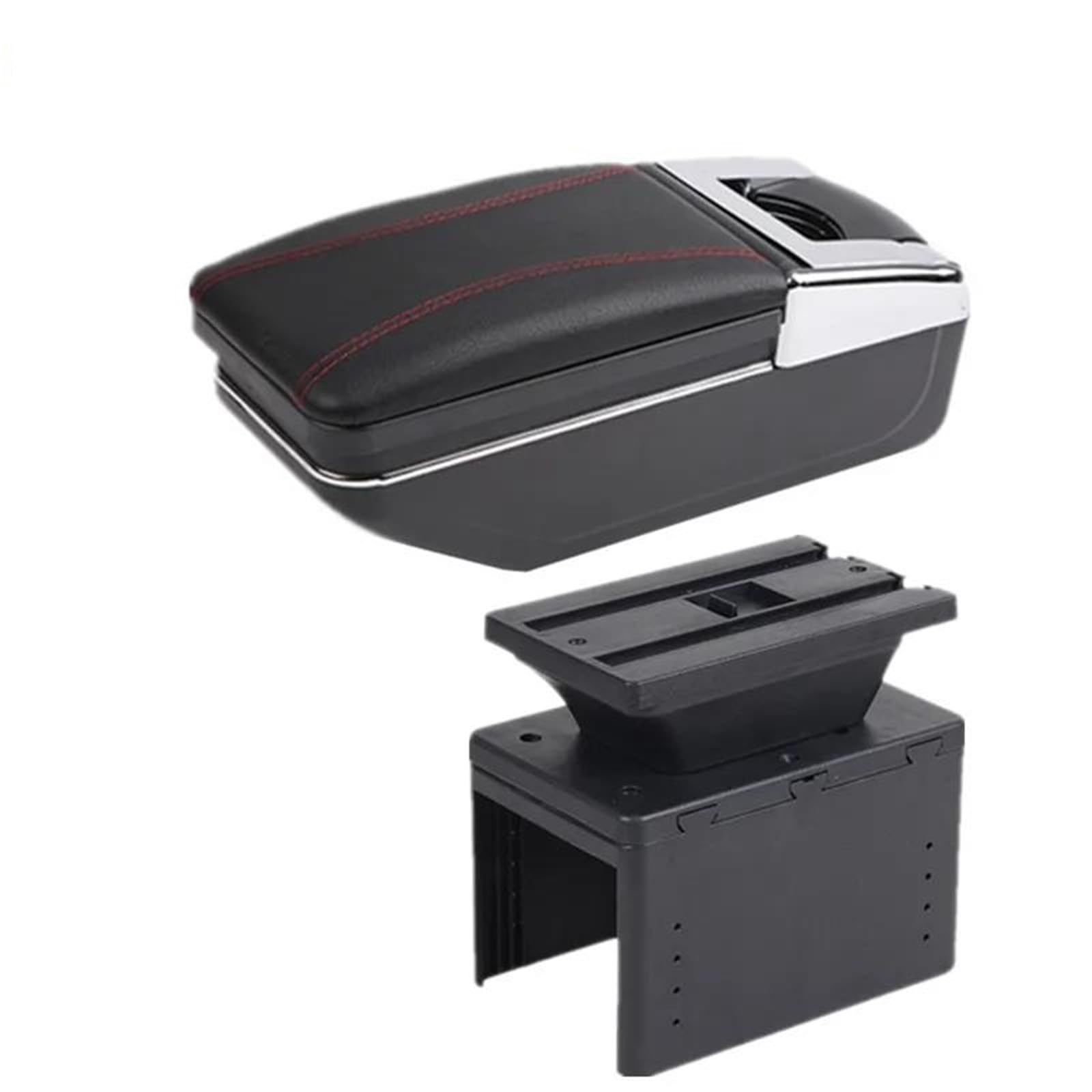 Mittelarmlehne Armlehnenbox Für Fiat Für Punto Für Grande Punto Auto-Armlehnenbox Zentrale Aufbewahrungsbox Innenausstattung Aufbewahrungskonsole(Style A2) von DZSQWETYU