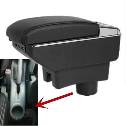 Mittelarmlehne Armlehnenbox Für Hyundai Für Accent Für Tagaz Auto Armlehnenbox Innenmittelaufbewahrungsbox Autozubehör Aufbewahrungskonsole(Style C3) von DZSQWETYU