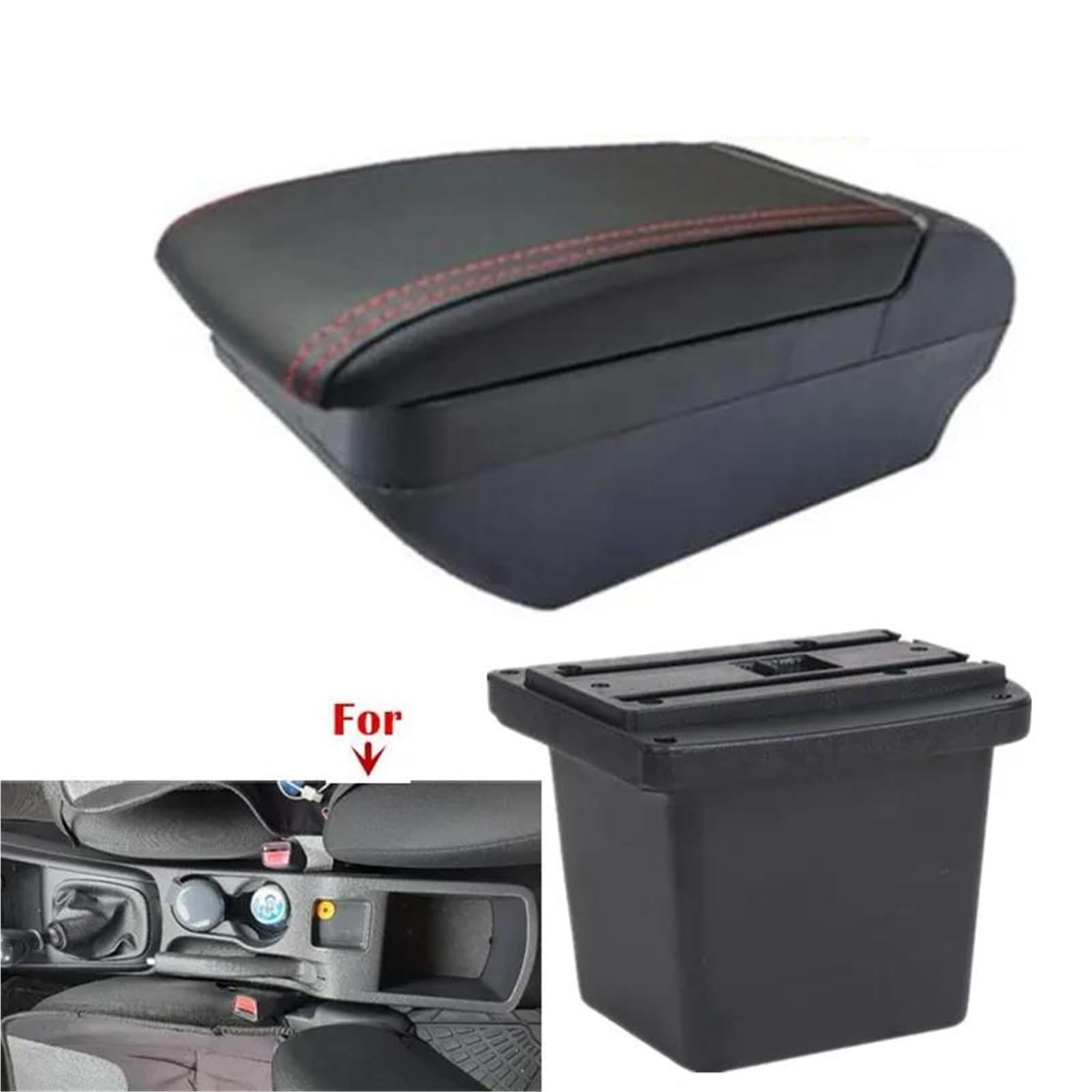Mittelarmlehne Armlehnenbox Für Hyundai Für Elantra Für Touring Für I30 FD I30cw 2007–2011 Auto-Armlehnen-Aufbewahrungsbox Aufbewahrungskonsole(Style F2) von DZSQWETYU