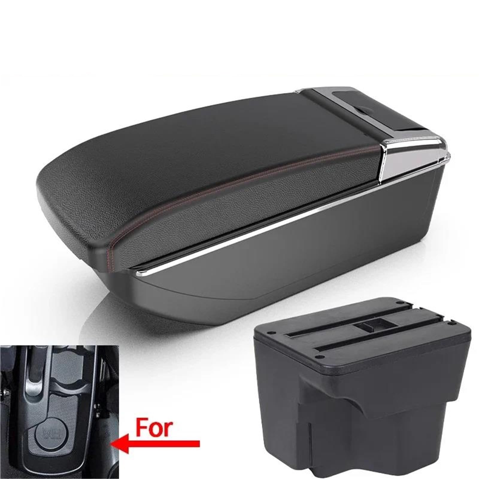 Mittelarmlehne Armlehnenbox Für KIA Für K2 Für Rio 3 2011-2016 Autoarmlehnenzubehör Innenaufbewahrungsbox Aufbewahrungskonsole(Style B1) von DZSQWETYU
