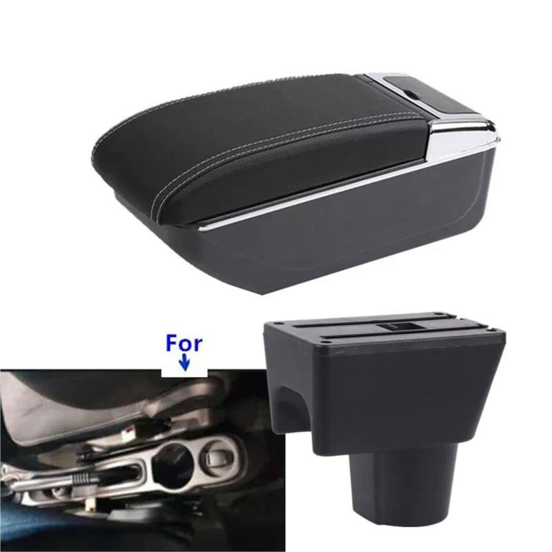 Mittelarmlehne Armlehnenbox Für Nissan Für Terrano 3 Für Duster Für Oroc Für Dacia 2012-2018 Auto-Armlehnenbox-Nachrüstung Aufbewahrungskonsole(Style B3) von DZSQWETYU