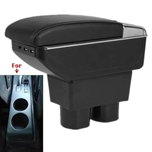 Mittelarmlehne Armlehnenbox Für Nissan Für Tiida Für Latio Für Sylphy Für Versa Auto-Armlehnenbox Innenmittelaufbewahrungsbox Aufbewahrungskonsole(Style B1) von DZSQWETYU