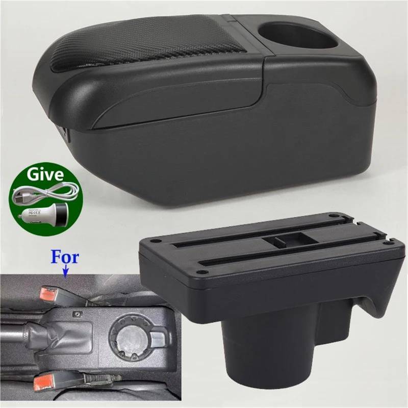 Mittelarmlehne Armlehnenbox Für Opel Für Astra H 2004-2011 Autoarmlehne Autoaufbewahrungsbox Armverstrebungen Innenraum Autozubehör Aufbewahrungskonsole(Schwarz) von DZSQWETYU