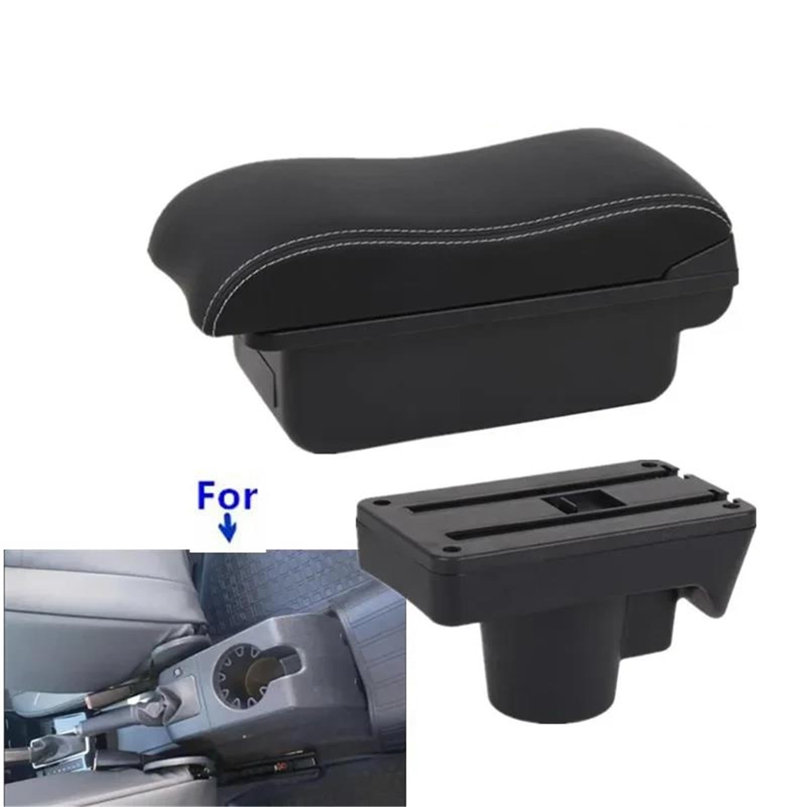 Mittelarmlehne Armlehnenbox Für Opel Für Astra H 2008-2011 Autoarmlehne Innenausstattung Nachrüstung Autozubehör Aufbewahrungsbox Aufbewahrungskonsole(Style A6) von DZSQWETYU