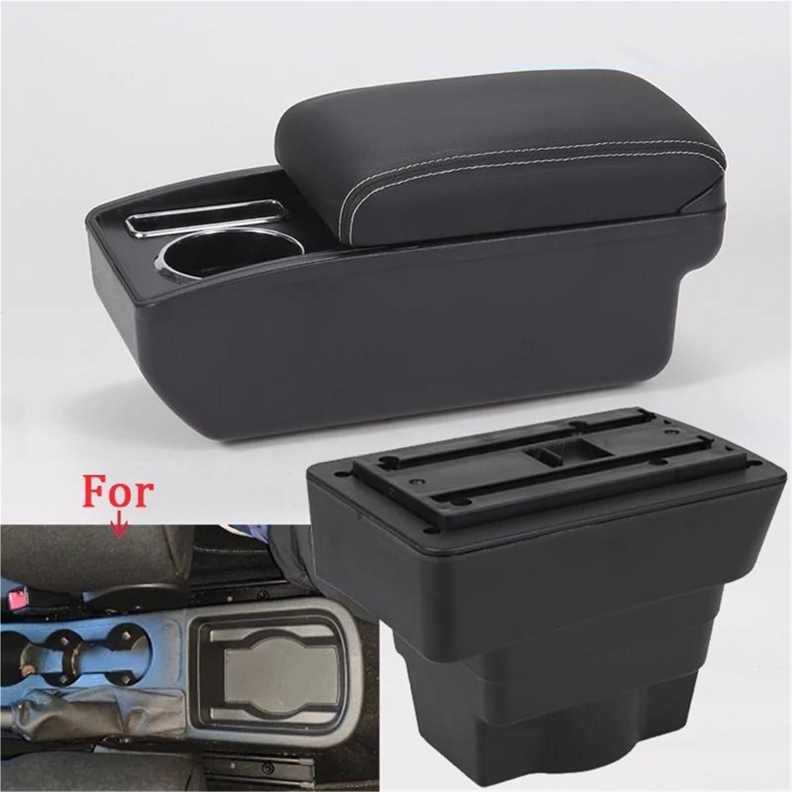 Mittelarmlehne Armlehnenbox Für Opel Für Astra J 2012-2020 Auto Armlehne Aufbewahrungsbox Nachrüstteile Innenraum Autozubehör Aufbewahrungskonsole(Style C3) von DZSQWETYU