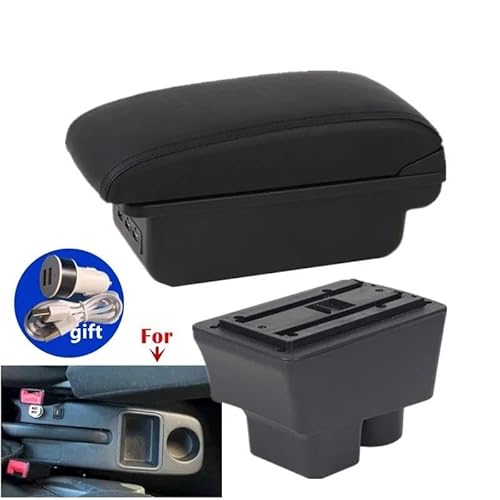 Mittelarmlehne Armlehnenbox Für Skoda Für Fabia II 2008-2014 Auto-Armlehnen-Aufbewahrungsbox Nachrüstung Innenraum Autozubehör Aufbewahrungskonsole(Style B1) von DZSQWETYU