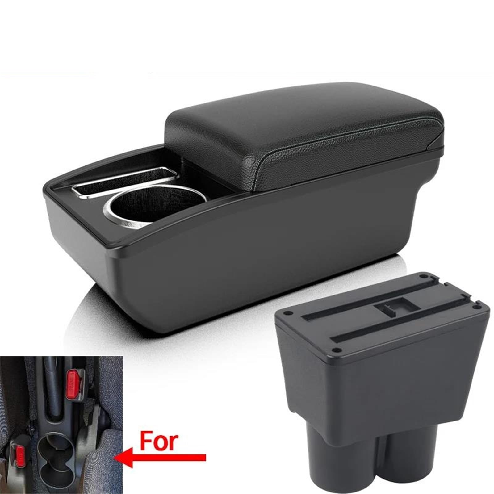 Mittelarmlehne Armlehnenbox Für Suzuki Für Alto Auto Armlehne Innenmodifikation Mit Getränkehalter Aufbewahrungskonsole(Style A3) von DZSQWETYU