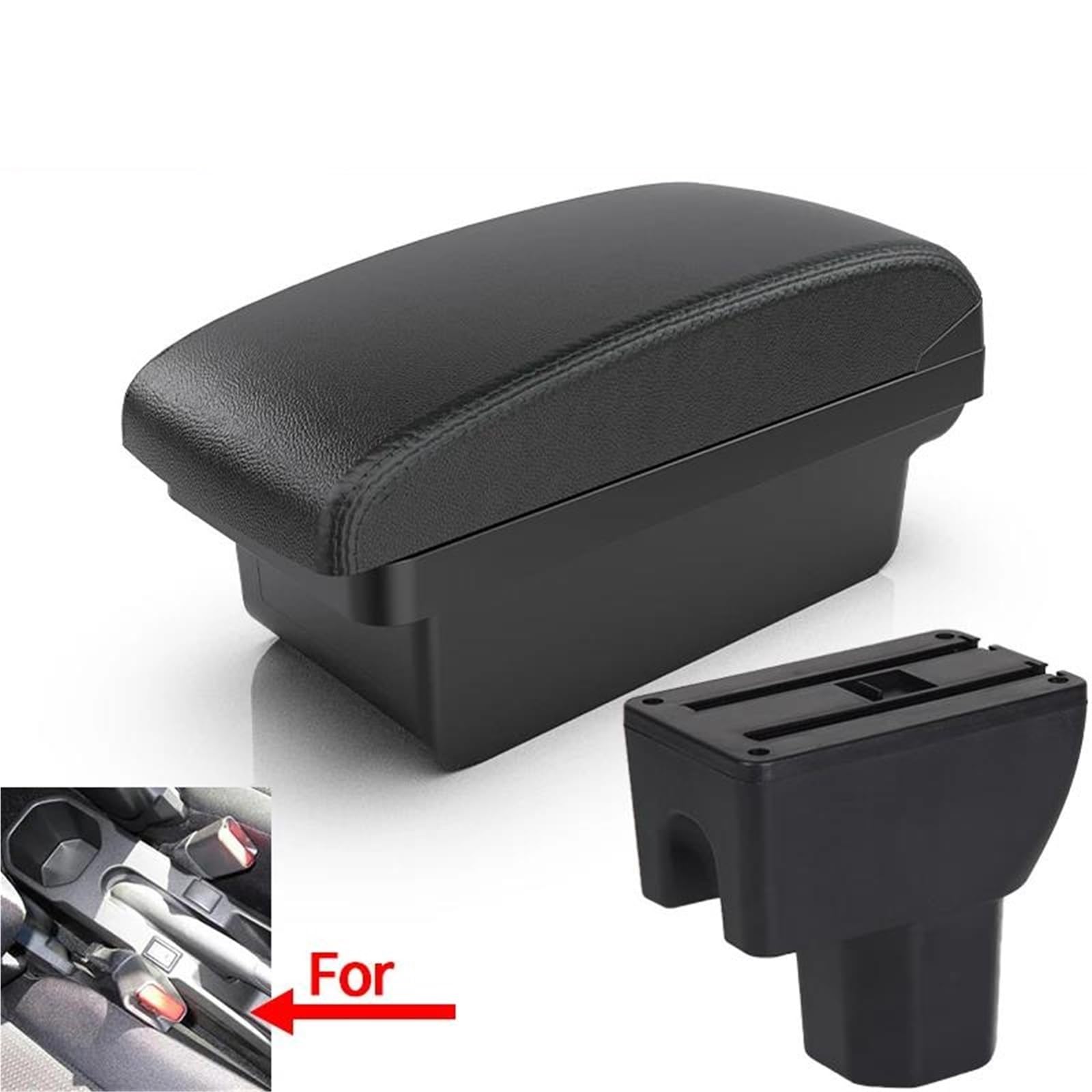 Mittelarmlehne Armlehnenbox Für Suzuki Für Ignis Auto-Armlehnenbox Nachrüstteile Innenaufbewahrungsbox Autozubehör Aufbewahrungskonsole(Style A2) von DZSQWETYU