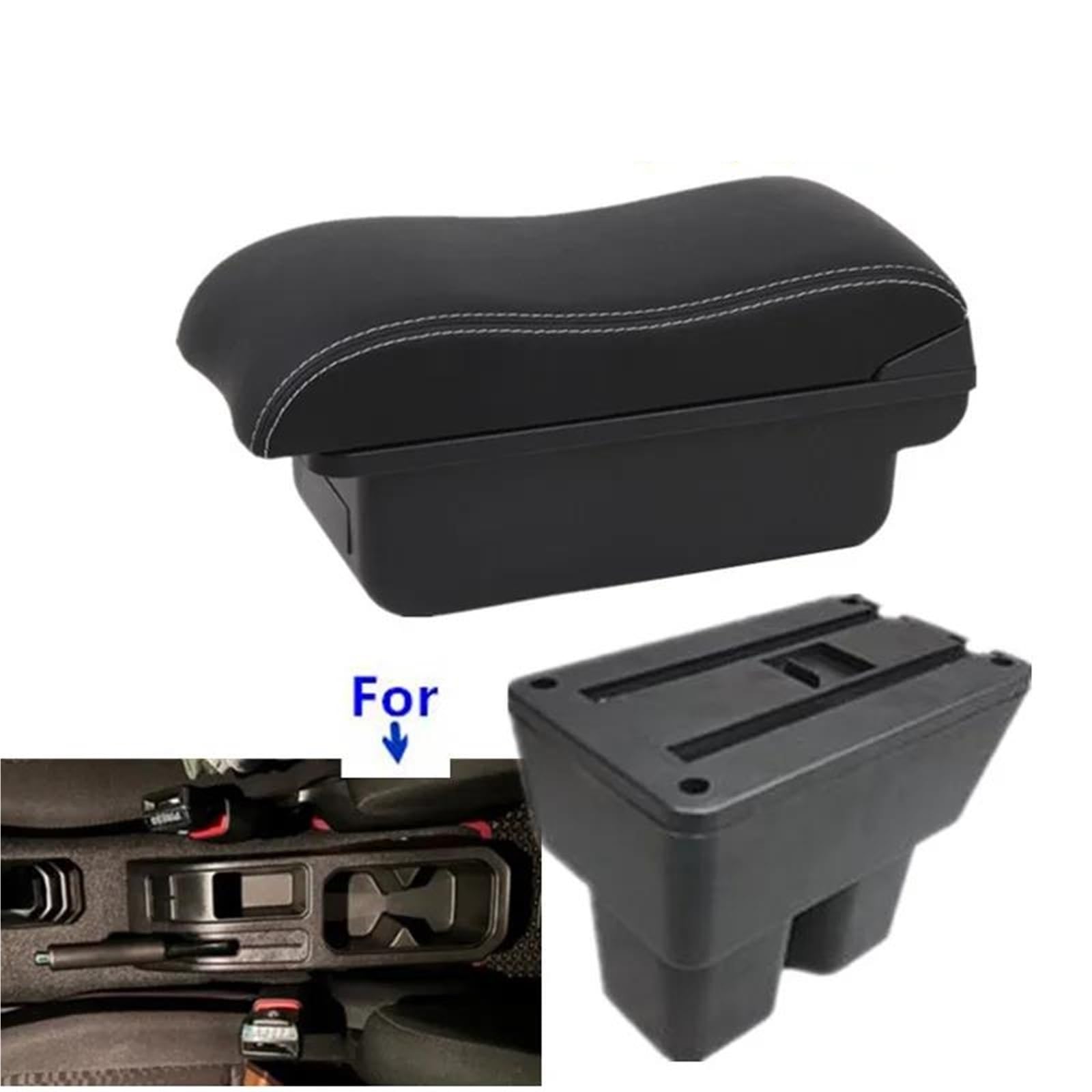 Mittelarmlehne Armlehnenbox Für Suzuki Für Jimny JB74 JB64w 2019-2024 Auto-Armlehnen-Aufbewahrungsbox Nachrüst-Autozubehör Aufbewahrungskonsole(Style A6) von DZSQWETYU