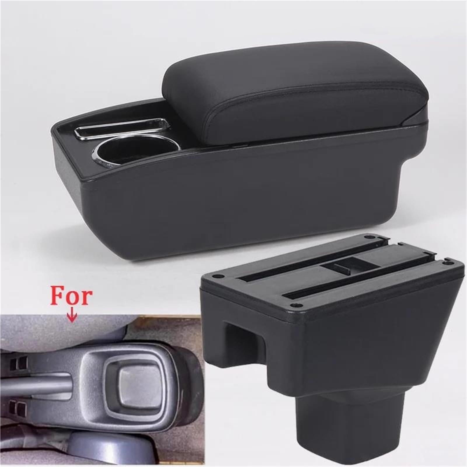 Mittelarmlehne Armlehnenbox Für Suzuki Für SX4 Auto-Armlehne Nachrüstteile Innendetails Aufbewahrungsbox Autozubehör Aufbewahrungskonsole(Style C2) von DZSQWETYU