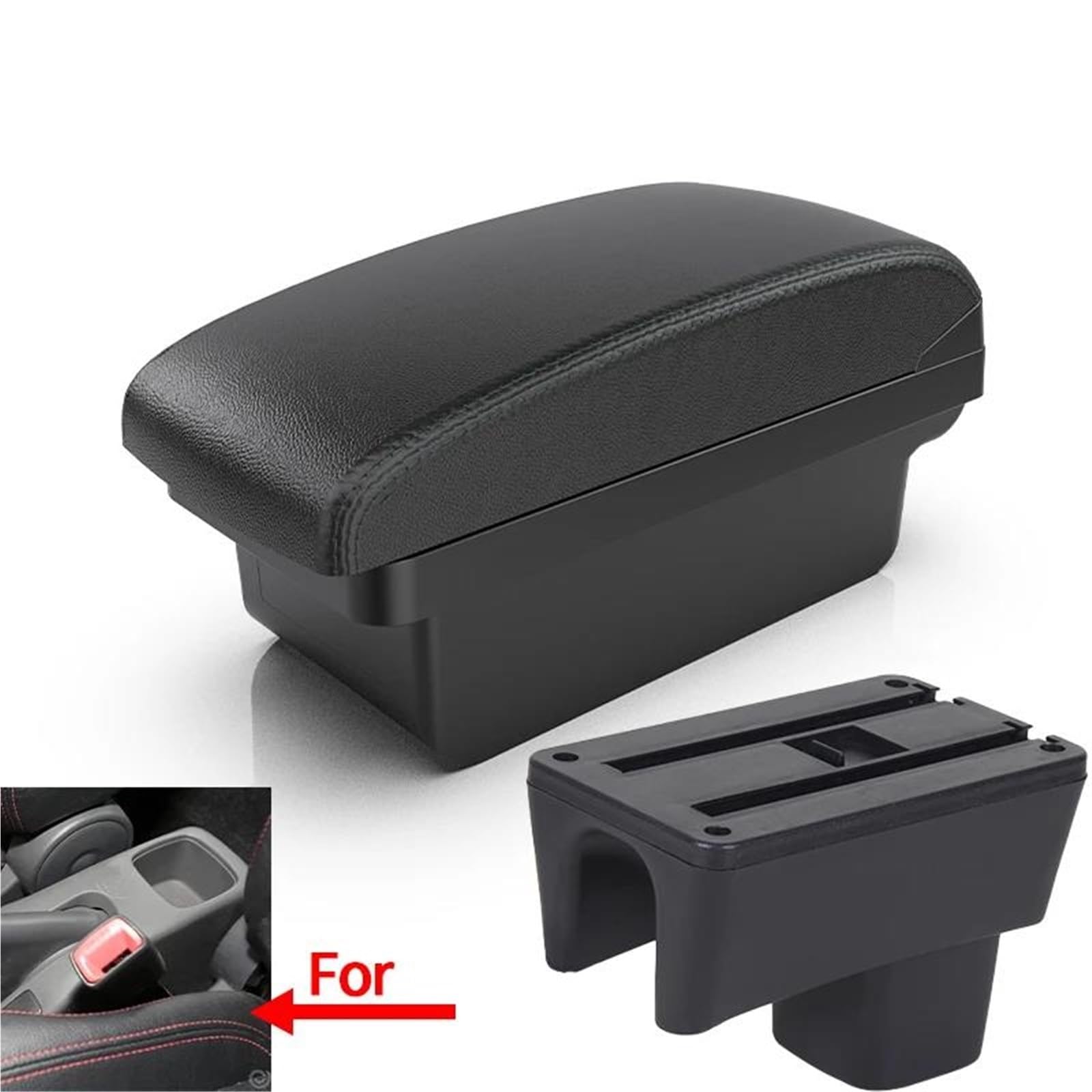 Mittelarmlehne Armlehnenbox Für Suzuki Für Swift 2005-2023 Autoarmlehnenzubehör Innenaufbewahrungsbox Nachrüstteile Aufbewahrungskonsole(Style A2) von DZSQWETYU