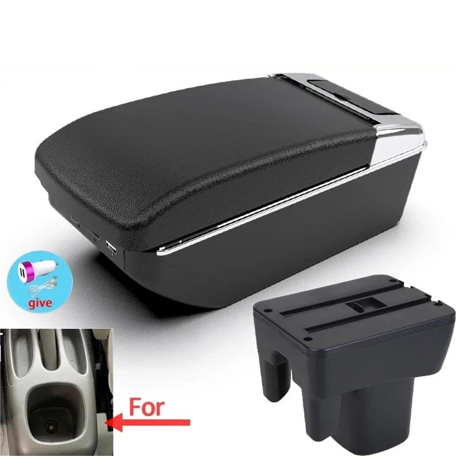 Mittelarmlehne Armlehnenbox Für Toyota Für Avanza 2009–2015 Armlehnenbox Zentrale Aufbewahrungsbox Internes Autozubehör Aufbewahrungskonsole(Style A2) von DZSQWETYU