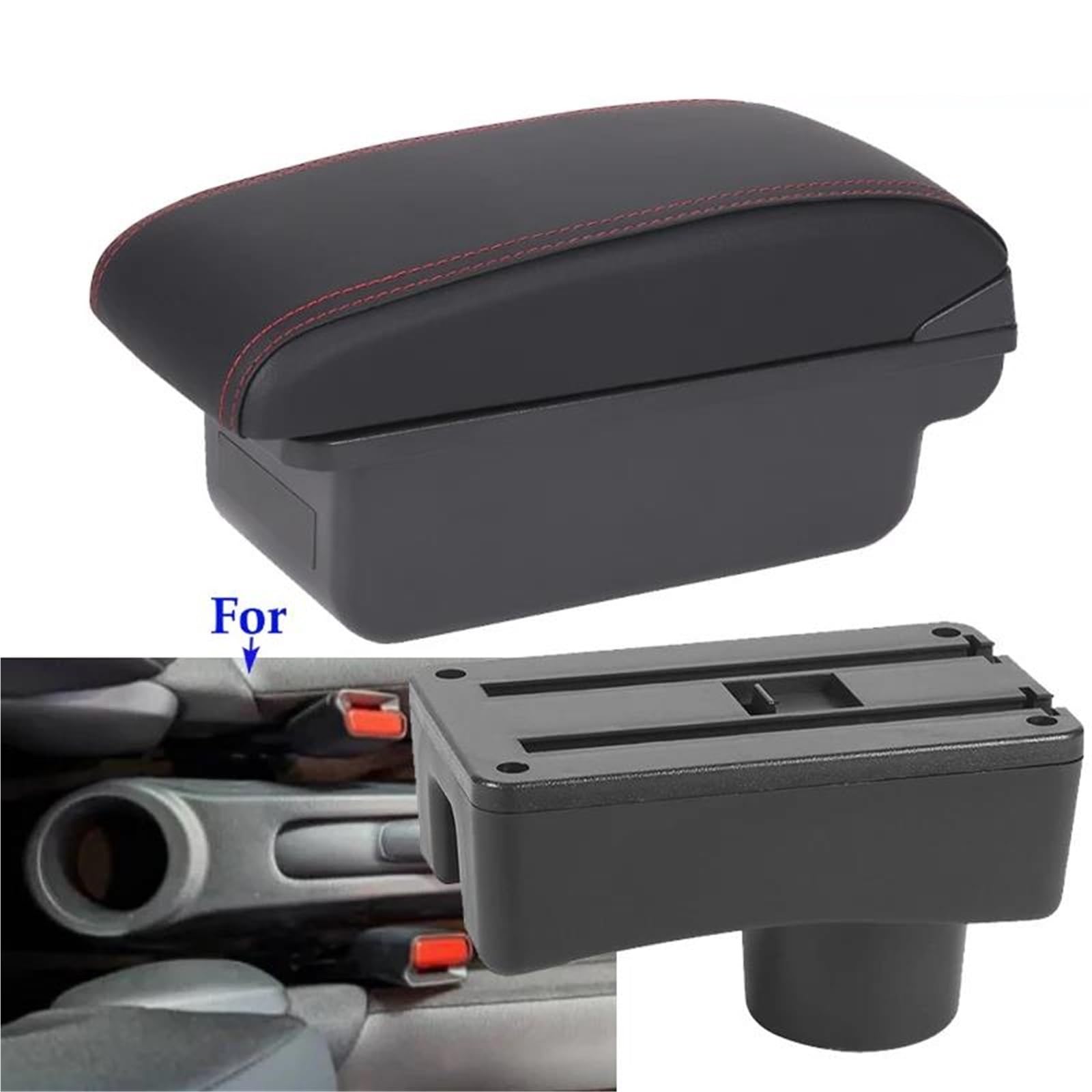 Mittelarmlehne Armlehnenbox Für Toyota Für Aygo X Auto Armlehne Retrofit Teile Auto Aufbewahrungsbox Armverstrebungen Innenraum Aufbewahrungskonsole(Style C1) von DZSQWETYU