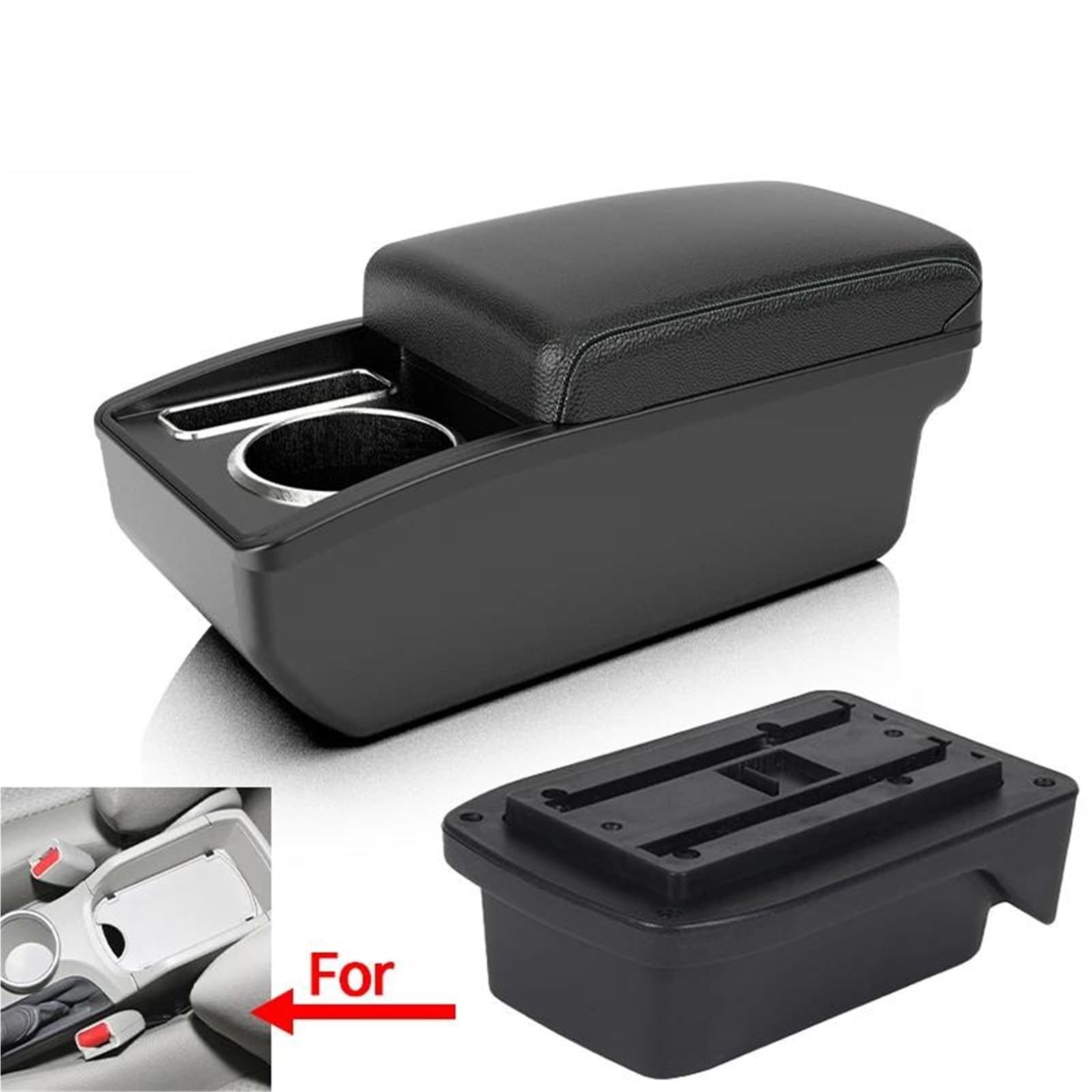 Mittelarmlehne Armlehnenbox Für Toyota Für Verso EZ Auto-Armlehnenbox Innenumbauteile Mit Getränkehalter Aufbewahrungskonsole(Style A3) von DZSQWETYU