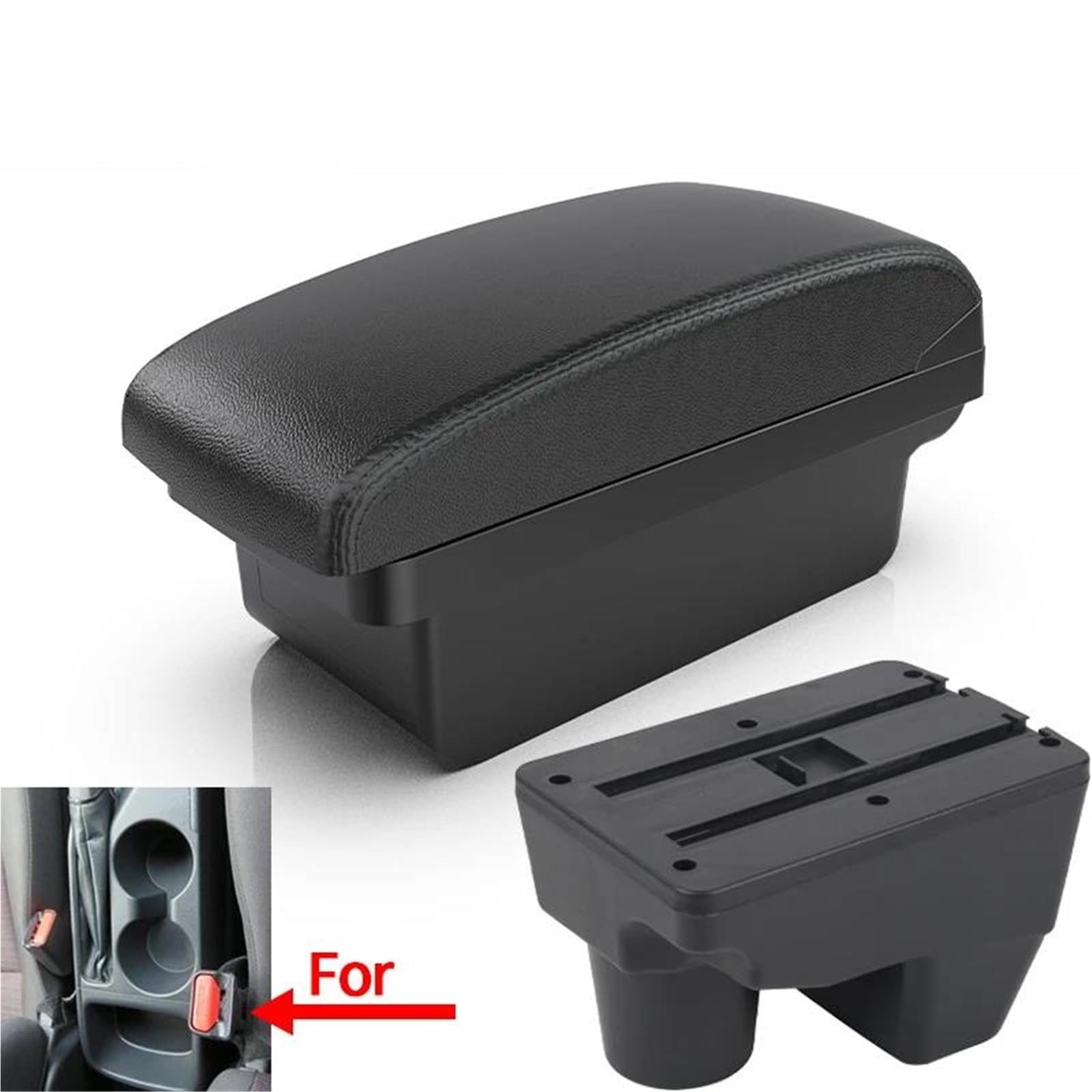 Mittelarmlehne Armlehnenbox Für Toyota Für Yaris Für Elegant 2021-2024 Auto Armlehne Aufbewahrungsbox Retrofit Teile Innen Aufbewahrungskonsole(Style A2) von DZSQWETYU