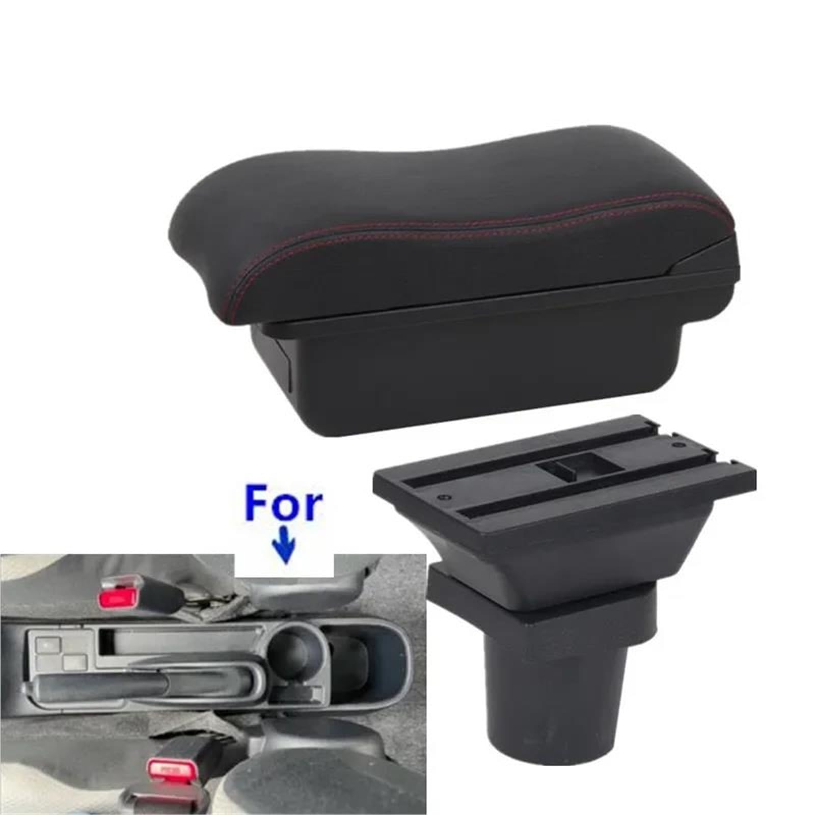 Mittelarmlehne Armlehnenbox Für Toyota Für Yaris Für Vitz Autoarmlehnenbox Innenausstattung Zentrale Aufbewahrungsbox Autozubehör Aufbewahrungskonsole(Style A5) von DZSQWETYU