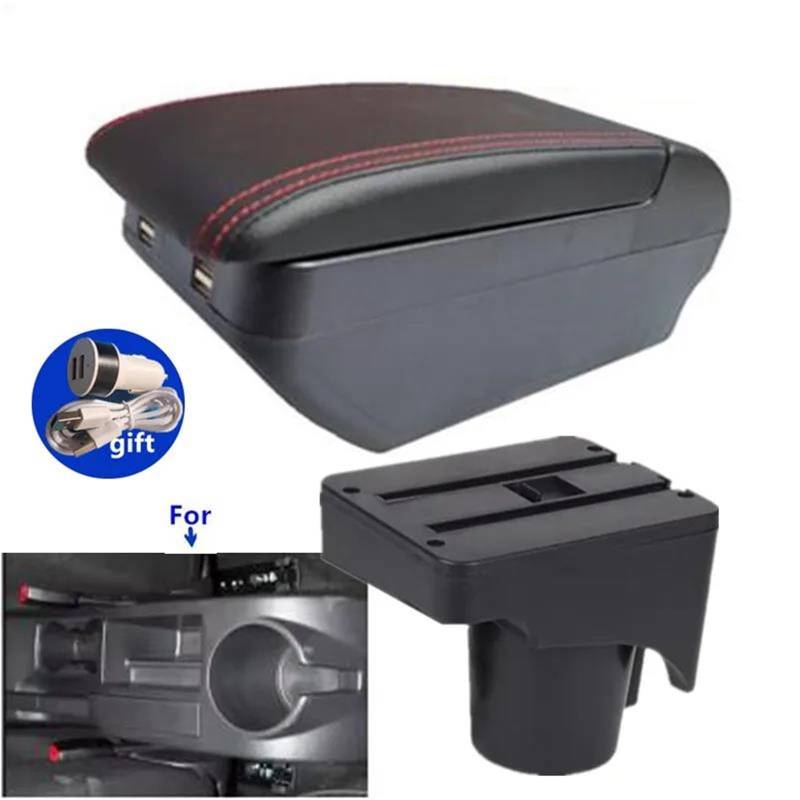 Mittelarmlehne Armlehnenbox Für VW Für Golf 6 5 Für Mk6 MK5 Für Jetta 5 Für Sagitar 2005-2012 Auto-Armlehnen-Aufbewahrungsbox Aufbewahrungskonsole(Style H2) von DZSQWETYU