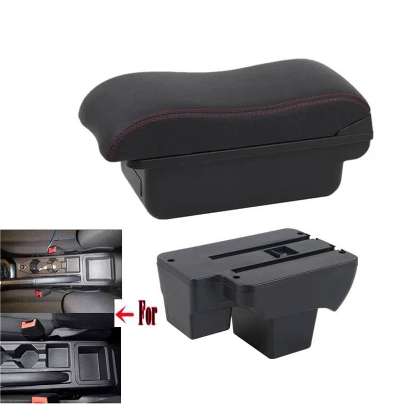 Mittelarmlehne Armlehnenbox Für VW Für Polo 2019-2024 Autoarmlehne Aufbewahrungsbox Nachrüstteile Autozubehör Aufbewahrungskonsole(Style A5) von DZSQWETYU