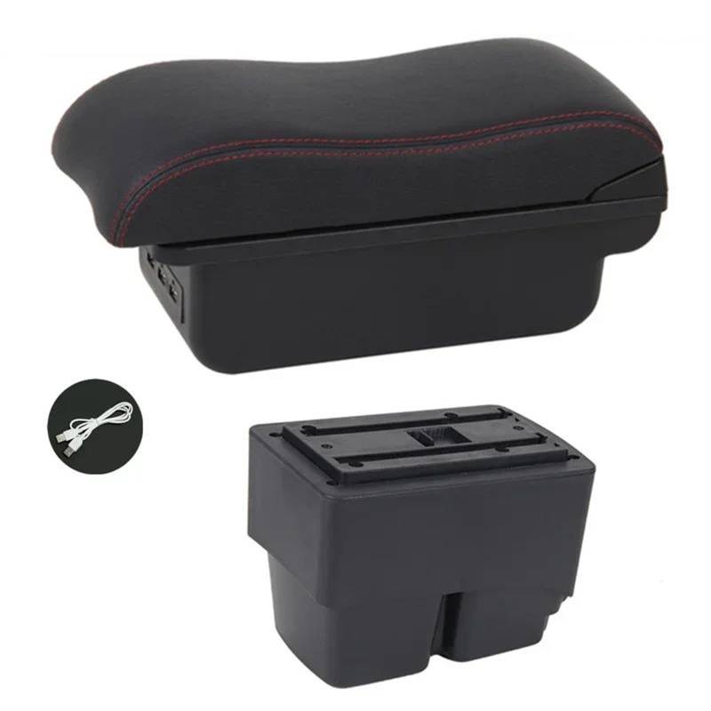 Mittelarmlehne Auto Armlehne Box Für Ford Für Fiesta Für MK7 2009 2010 2011 2012 2013 2014 2015 2016 2017 Lagerung Innen Aufbewahrungskonsole(Style C5) von DZSQWETYU
