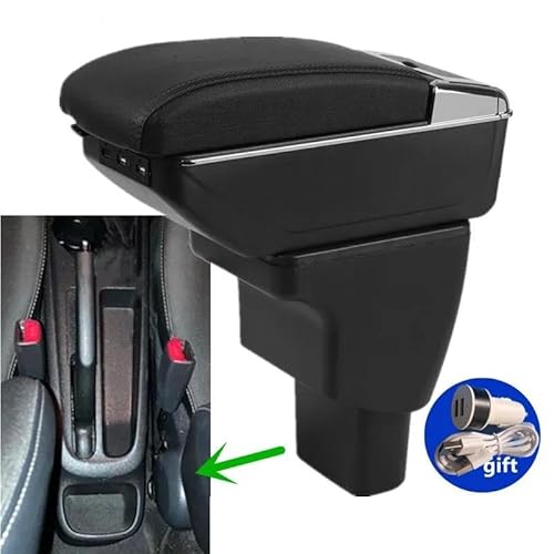 Mittelarmlehne Auto Armlehne Box Für Hyundai Für I10 Armlehne Box Innen Retrofit Teile Zentrale Lagerung Box Auto Zubehör Aufbewahrungskonsole(Style B1) von DZSQWETYU