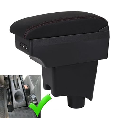 Mittelarmlehne Auto Armlehne Box Für Sandero Für Logan 2 Für Dacia Für Almera G15 Für Lada Für Largus Lagerung Box Auto Refit Aufbewahrungskonsole(Style C1) von DZSQWETYU