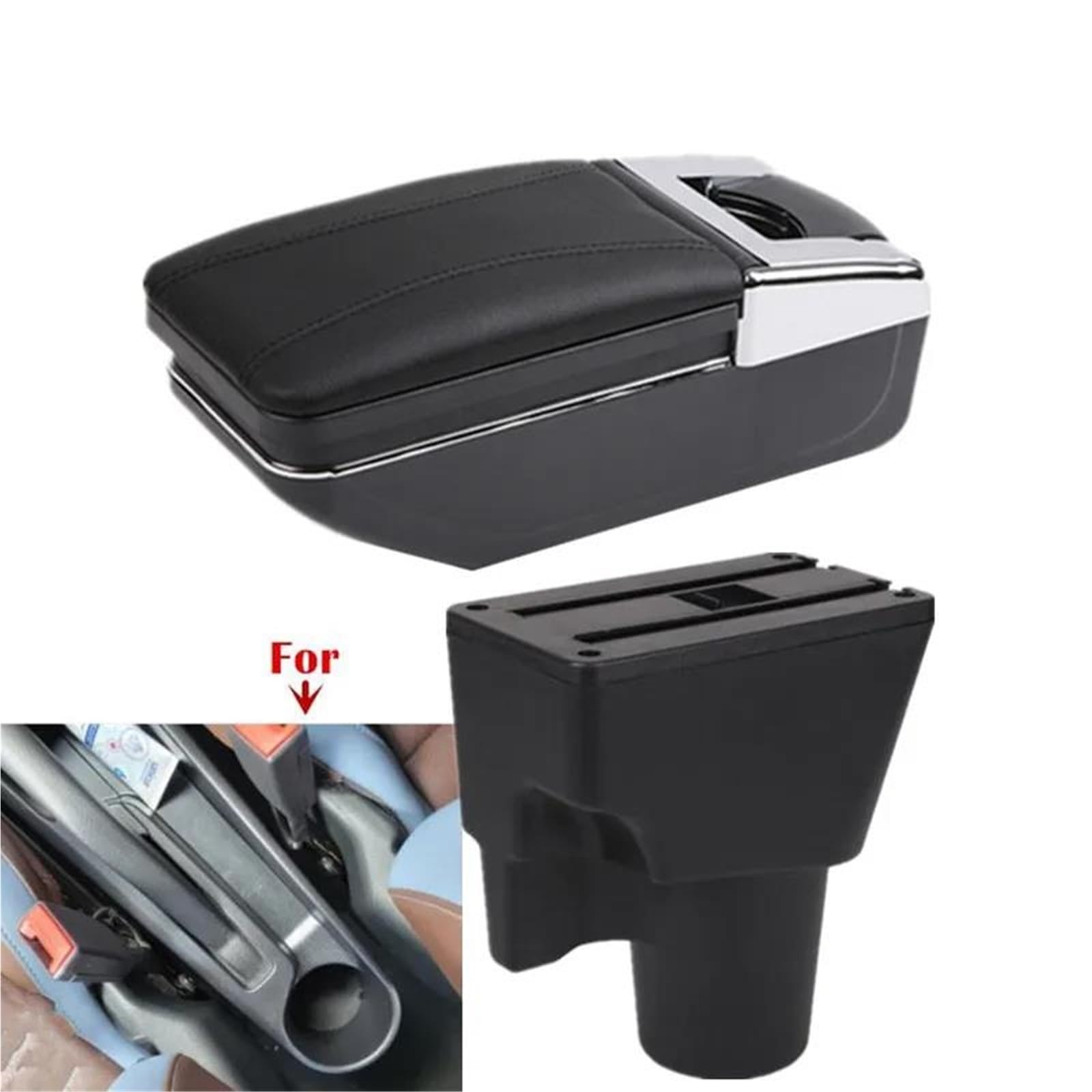 Mittelarmlehne Auto Armlehne Für Kia Für Picanto Armlehne Box Lagerung Box Innen Spezielle Nachrüstteile Auto Zubehör Aufbewahrungskonsole(Style A1) von DZSQWETYU