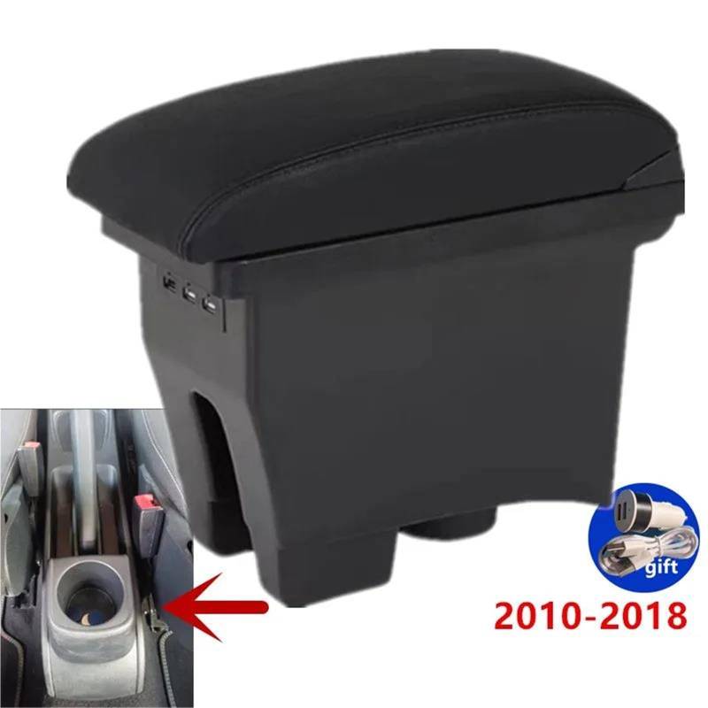 Mittelarmlehne Auto-Armlehnenbox Für VW Für Polo Für Mk5 6R Für Vento 2012-2018 Armlehne Center Storage Box Auto-Nachrüstung Aufbewahrungskonsole(Style A1) von DZSQWETYU