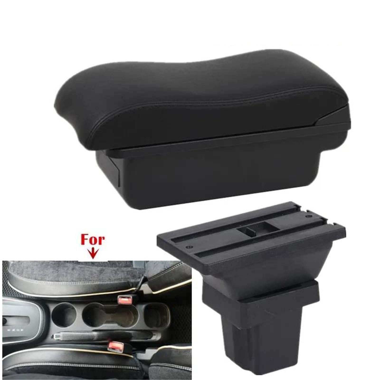 Mittelarmlehne Auto-Aufbewahrungsbox Auto-Armlehne Für Chevy Für Trax Für Tracker 2015–2019 Armlehnenbox Armzubehör Aufbewahrungskonsole(Style A4) von DZSQWETYU