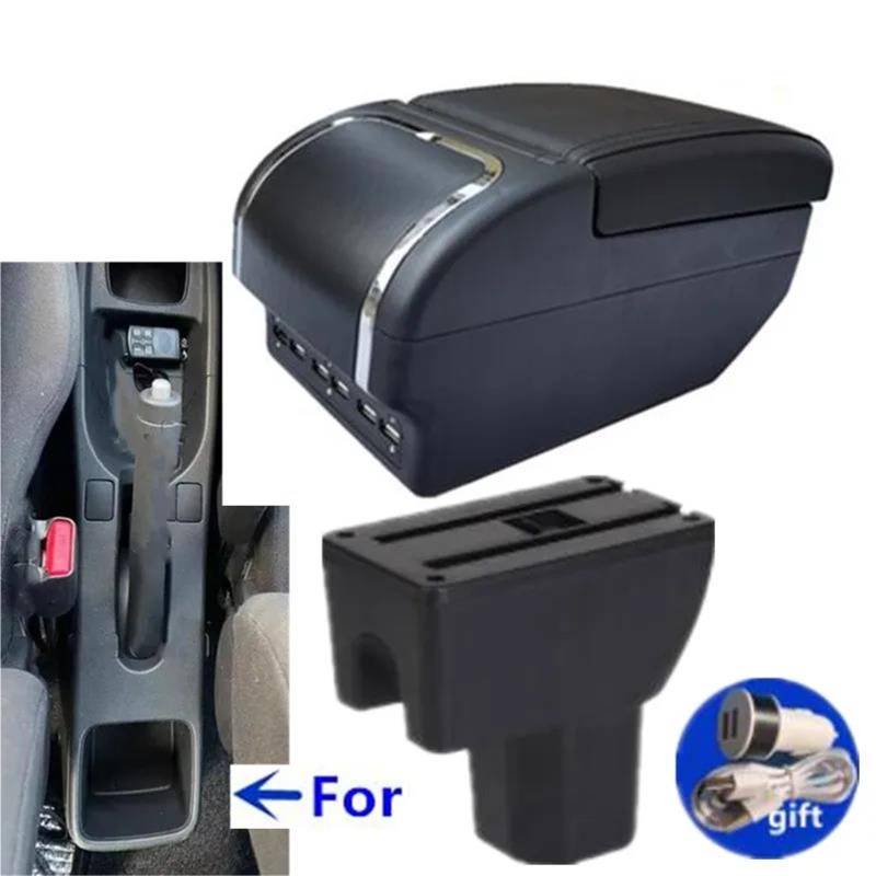 Mittelarmlehne Auto-Aufbewahrungsbox Für Suzuki Für Splash Armlehnenbox Arm Innenausstattung Nachrüstteile PU-Leder Autozubehör Aufbewahrungskonsole(Style E1) von DZSQWETYU