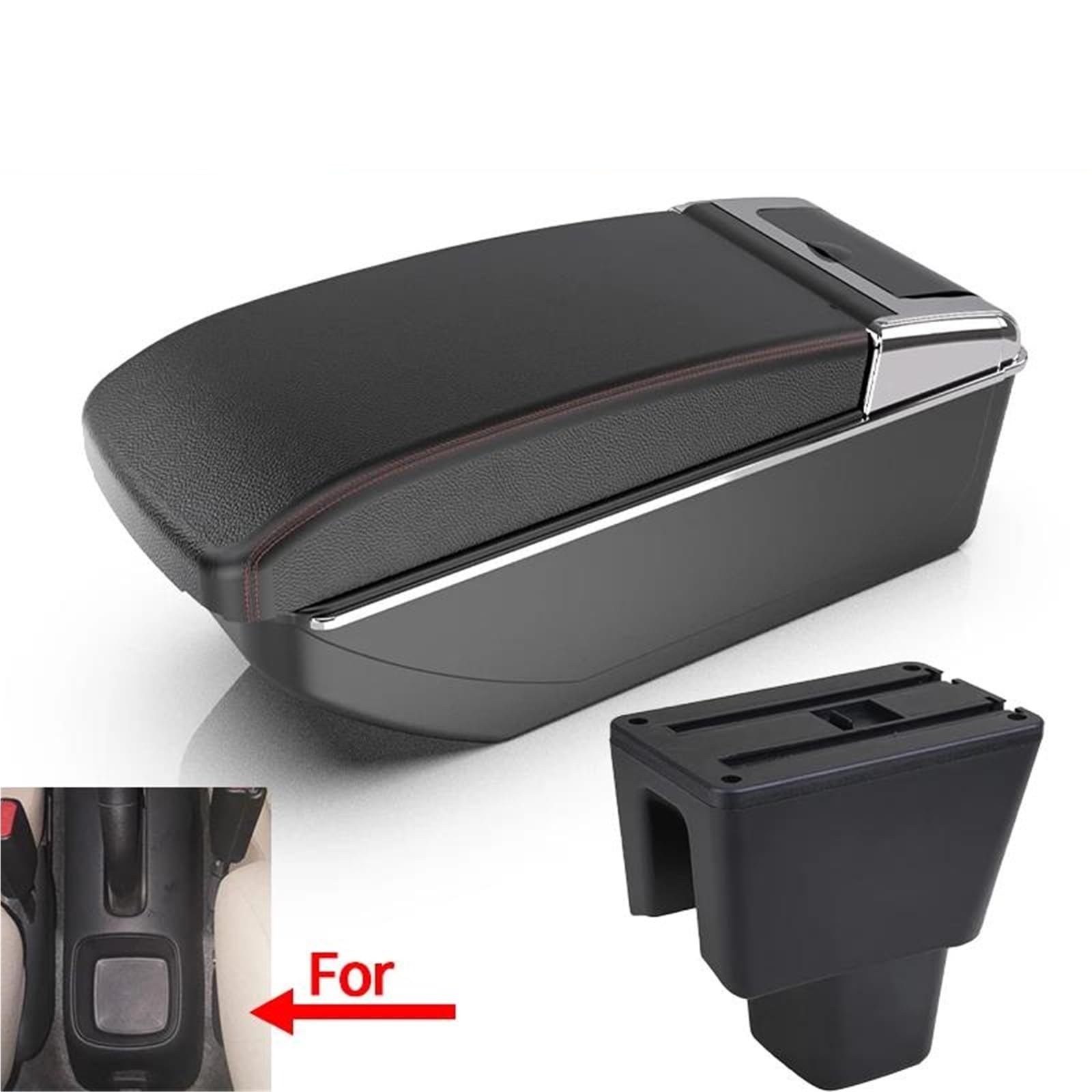 Mittelarmlehne Für Amaze Auto Armlehne Box Center Console Box Armlehne Storage Box Innen Modifikation Aufbewahrungskonsole(Style B1) von DZSQWETYU