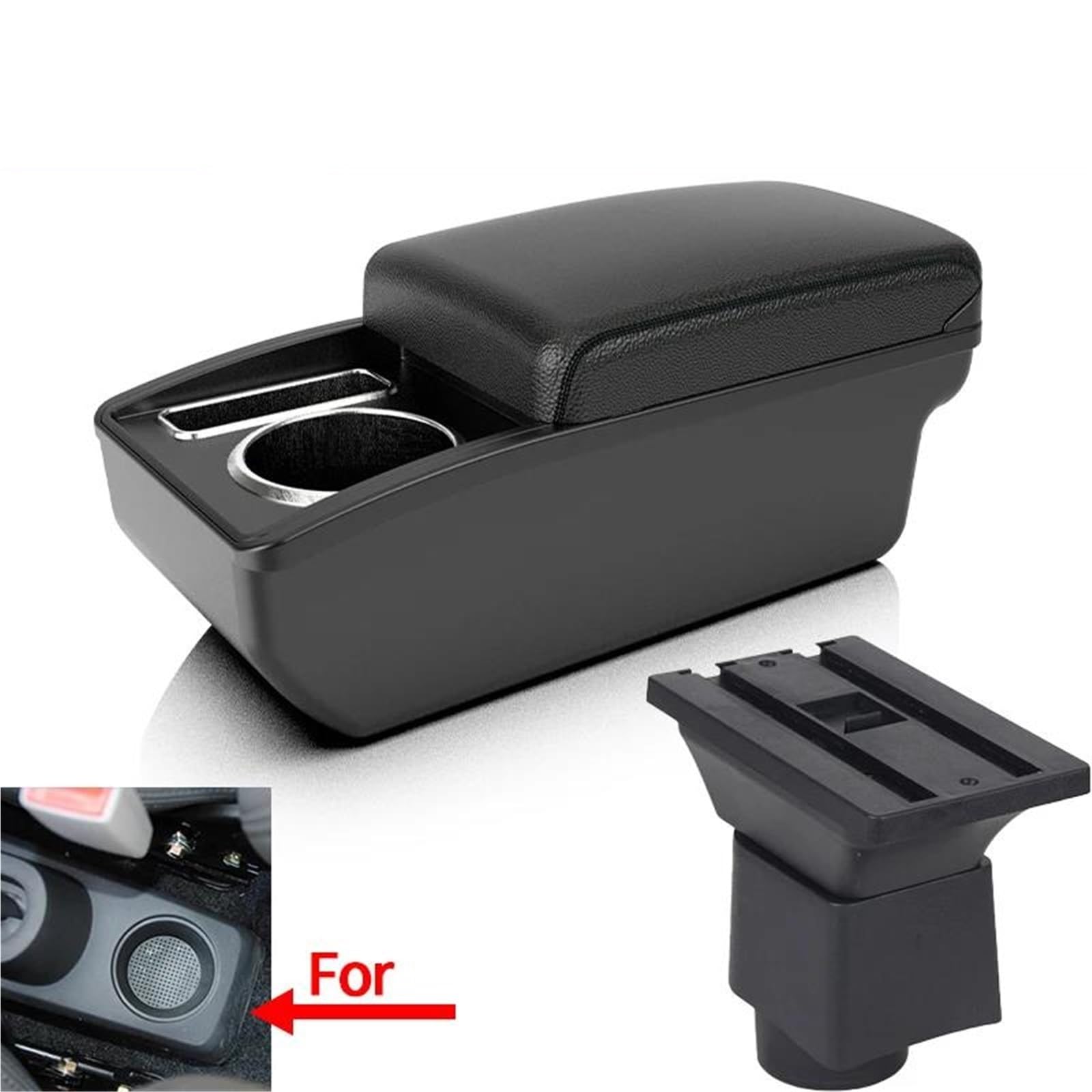 Mittelarmlehne Für Chery Für A1 A3 2007-2011 Auto-Armlehnenbox Zentrale Aufbewahrungsbox Getränkehalter Auto-Innenraummodifikation Aufbewahrungskonsole(Style A2) von DZSQWETYU