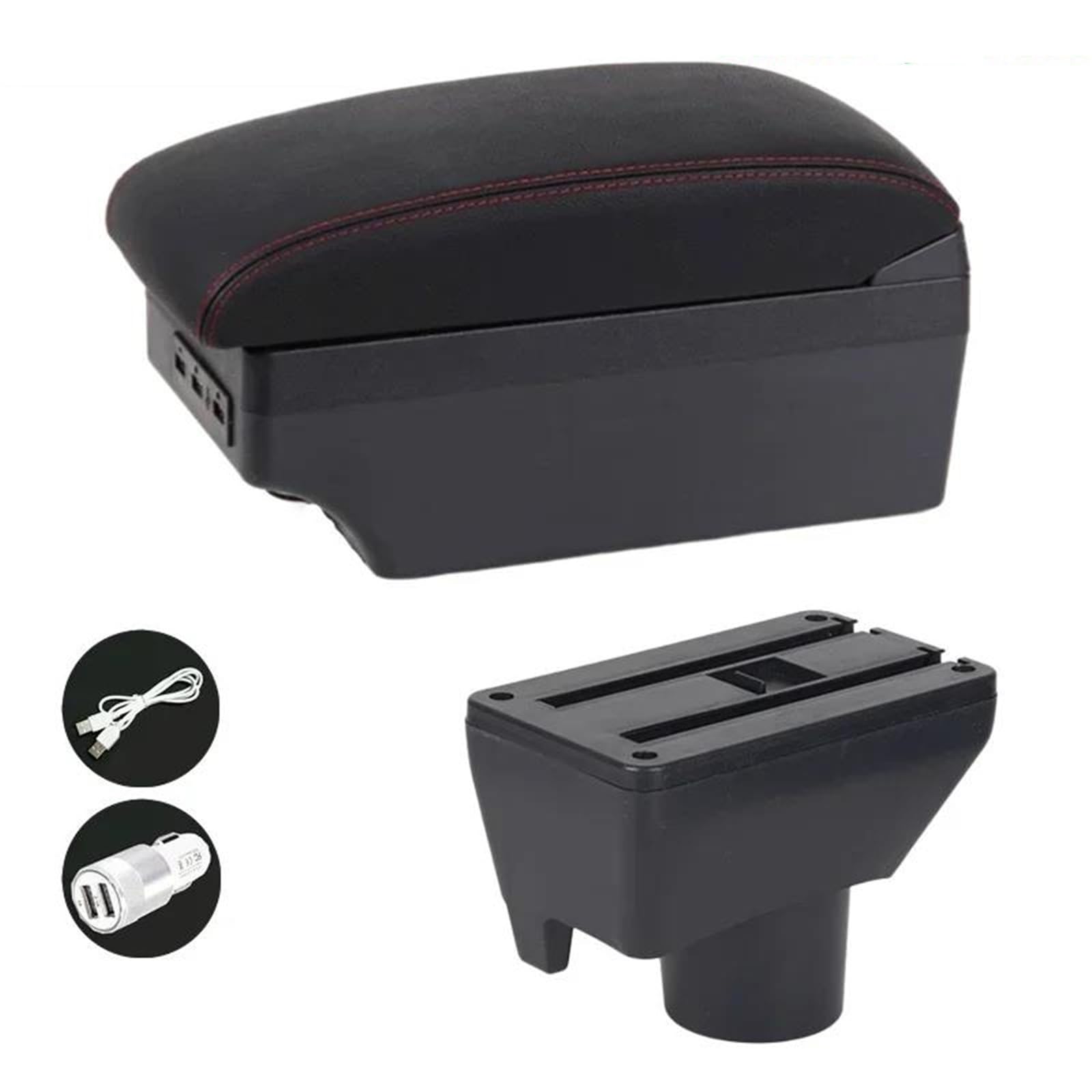 Mittelarmlehne Für Toyota Für Yaris Für Vitz Auto Armlehne Box Center Console Storage Box Aufbewahrungskonsole(Style E2) von DZSQWETYU