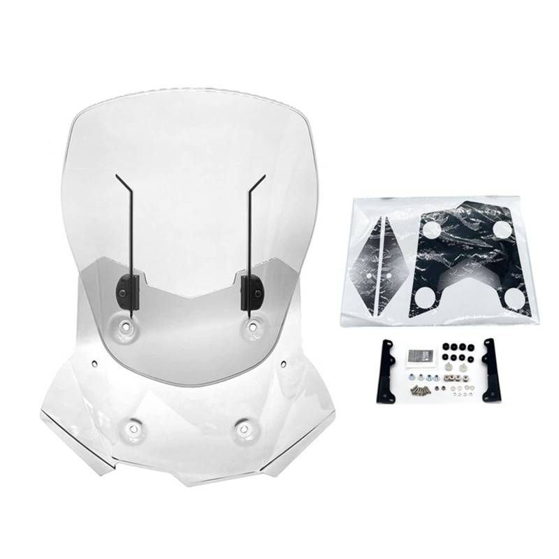 Motorrad Einstellbare Windschutzscheibe Windabweiser Für F750GS Für F850GS 2017-2021 Windschild Windabwei(Clear) von DZSQWETYU
