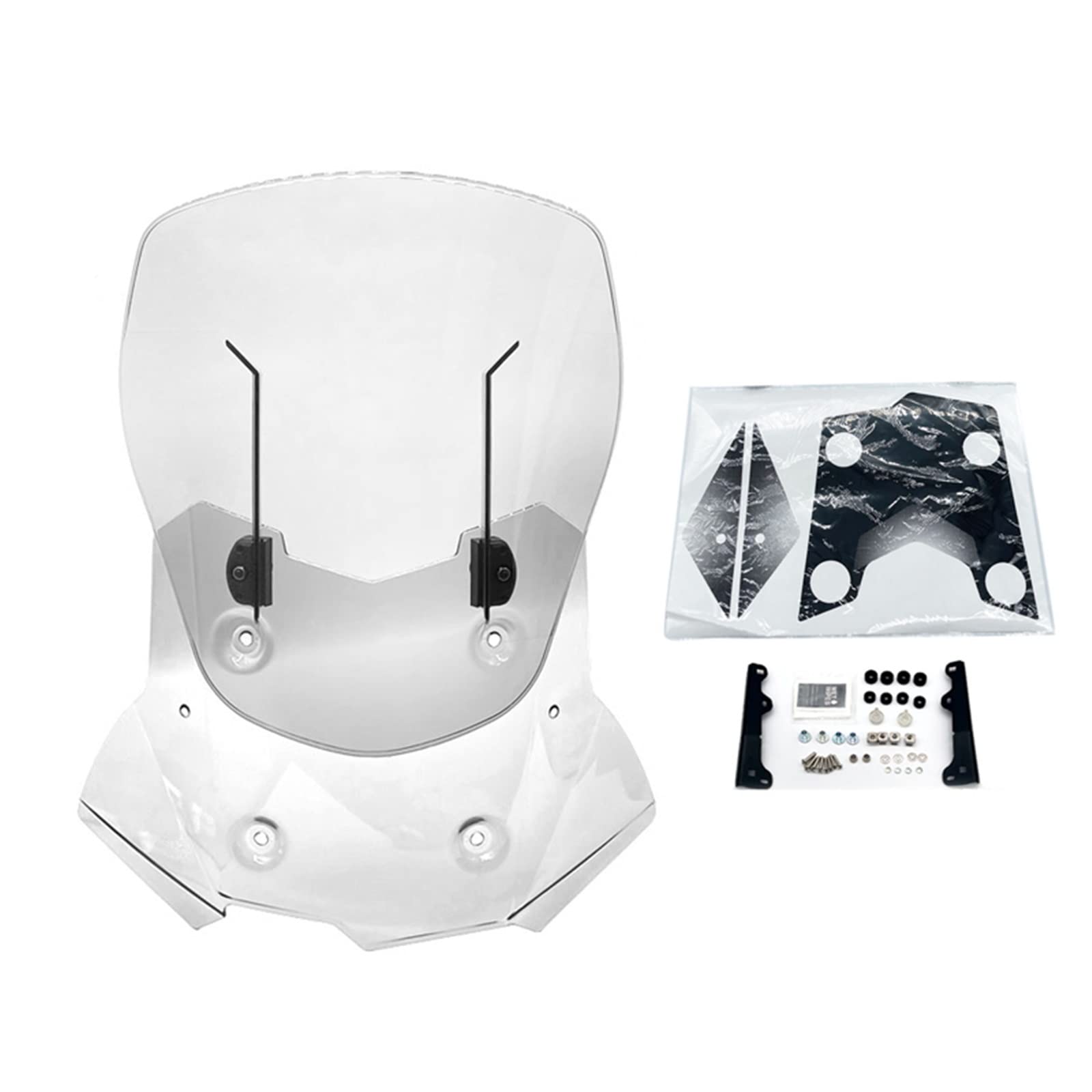 Motorrad Vorne Einstellbare Windschutzscheibe Deflektor Für F750GS Für F850GS 2017-2021 Windschild Windabwei(Smoke) von DZSQWETYU
