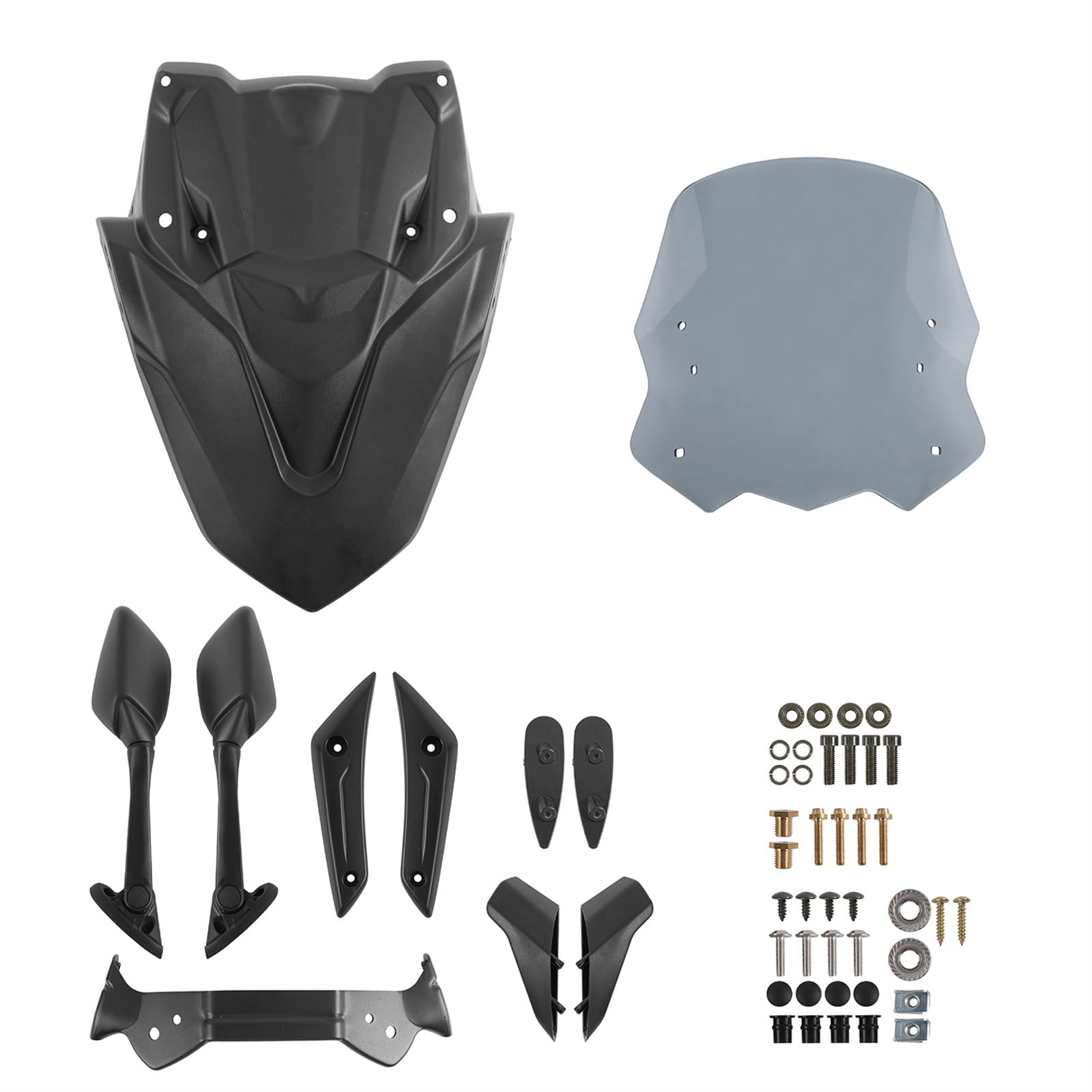 Motorrad-Windschutzscheibe Für Für NMAX155 Für NMAX125 2021 2022 Windschild Windabwei(Light Smoke) von DZSQWETYU