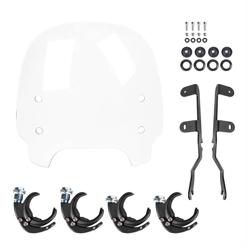 Motorrad-Windschutzscheibe Für Sportster Für S RH1250S 2021–2023 Mit Halterung Windschild Windabwei(Clear) von DZSQWETYU