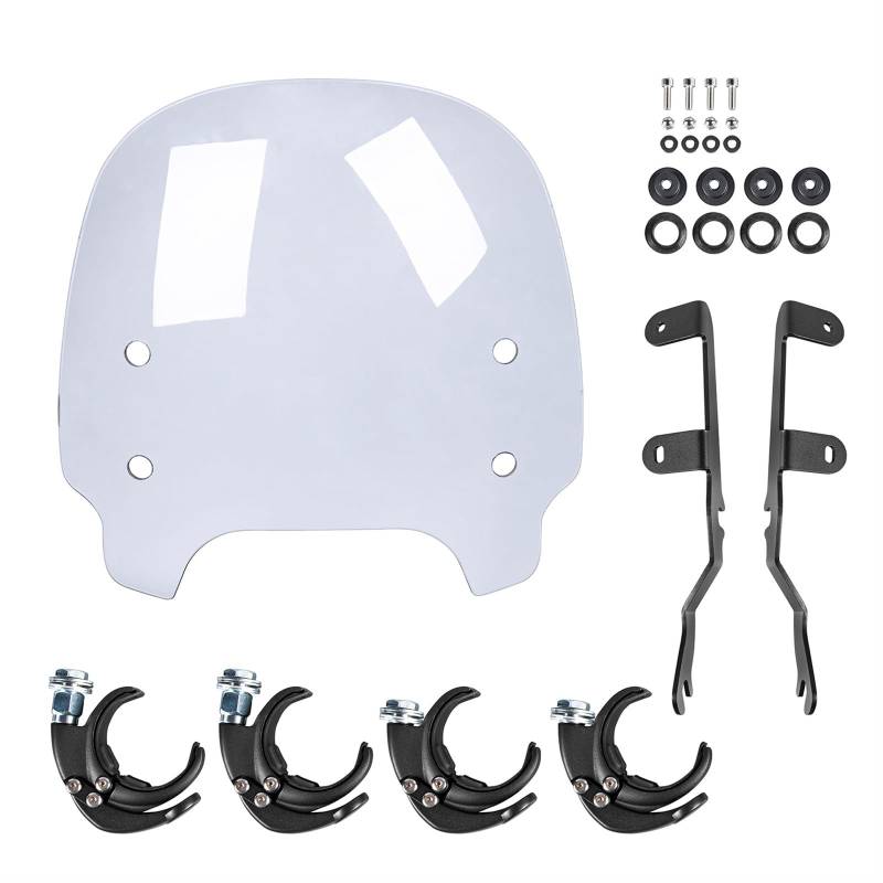 Motorrad-Windschutzscheibe Für Sportster Für S RH1250S 2021–2023 Mit Halterung Windschild Windabwei(Light Smoke) von DZSQWETYU