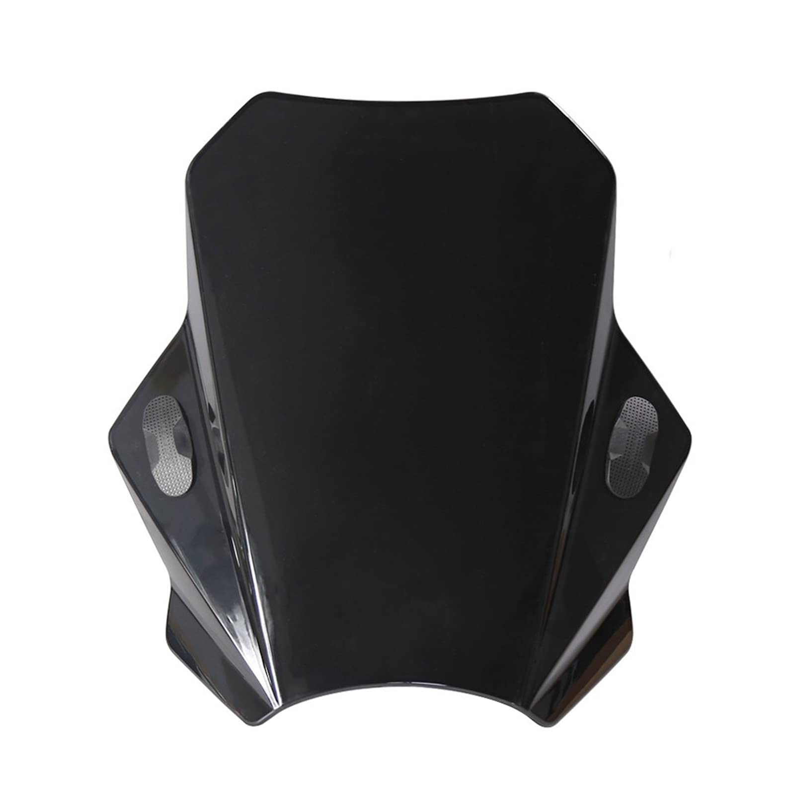 Universal Motorrad Windschutzscheibe Deckt Bildschirm Rauch Objektiv Motorräder Deflektor Für Triumph Windschild Windabwei(Schwarz) von DZSQWETYU